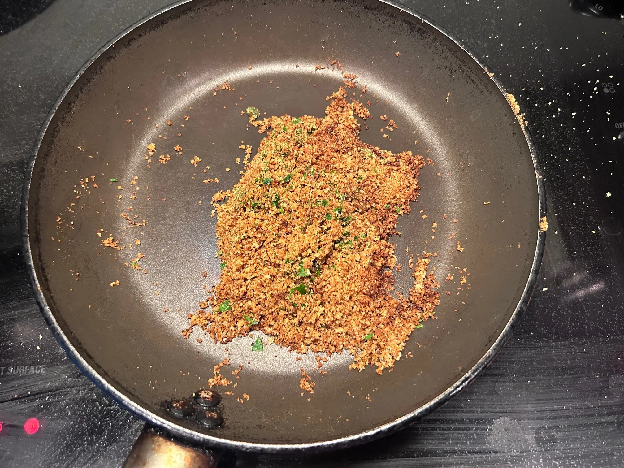 Toasted breadcrumbs for Gordon Ramsay's Bloody Mary Pasta