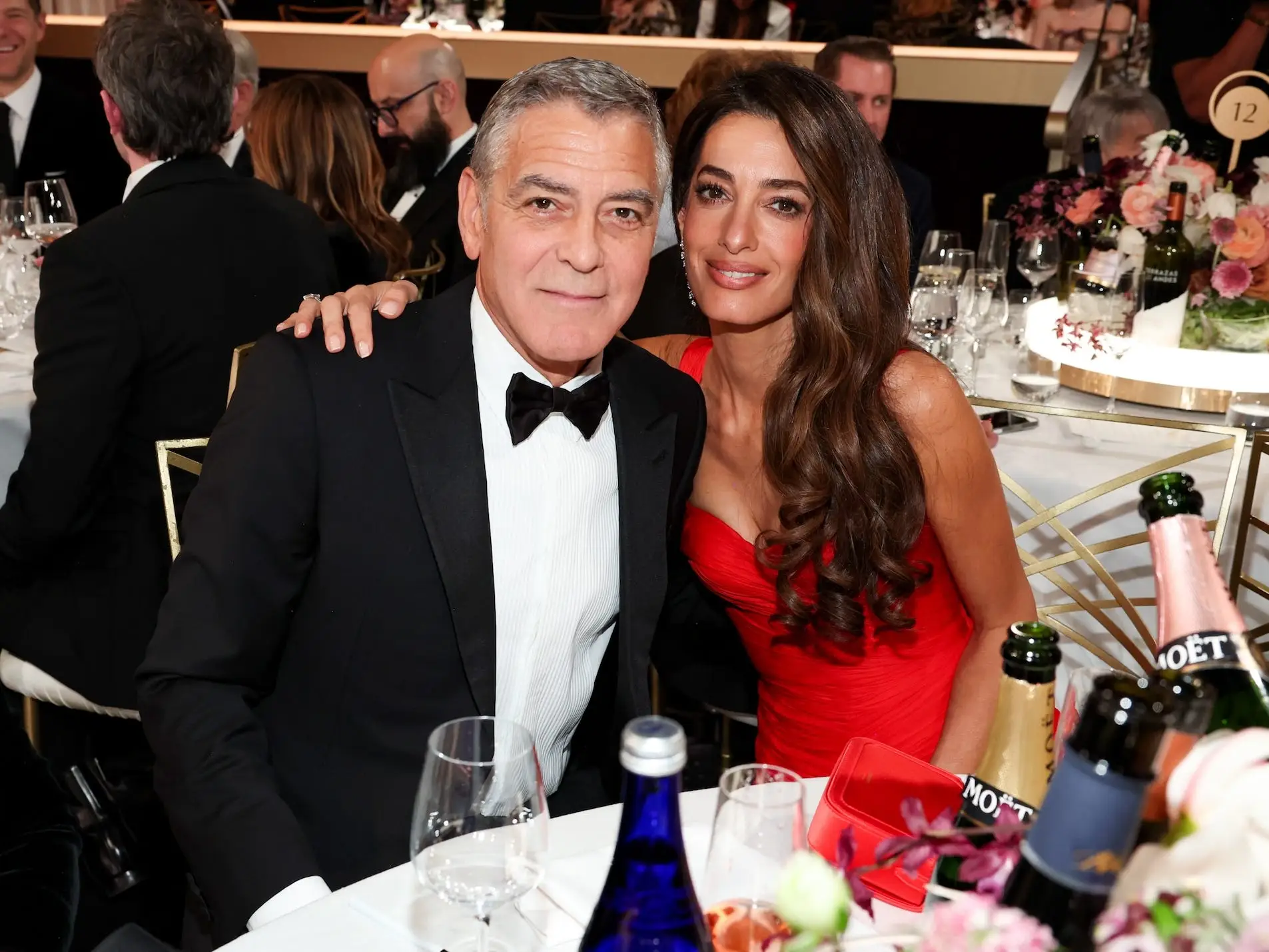 George and Amal Clooney at the 2026 Golden Globes.