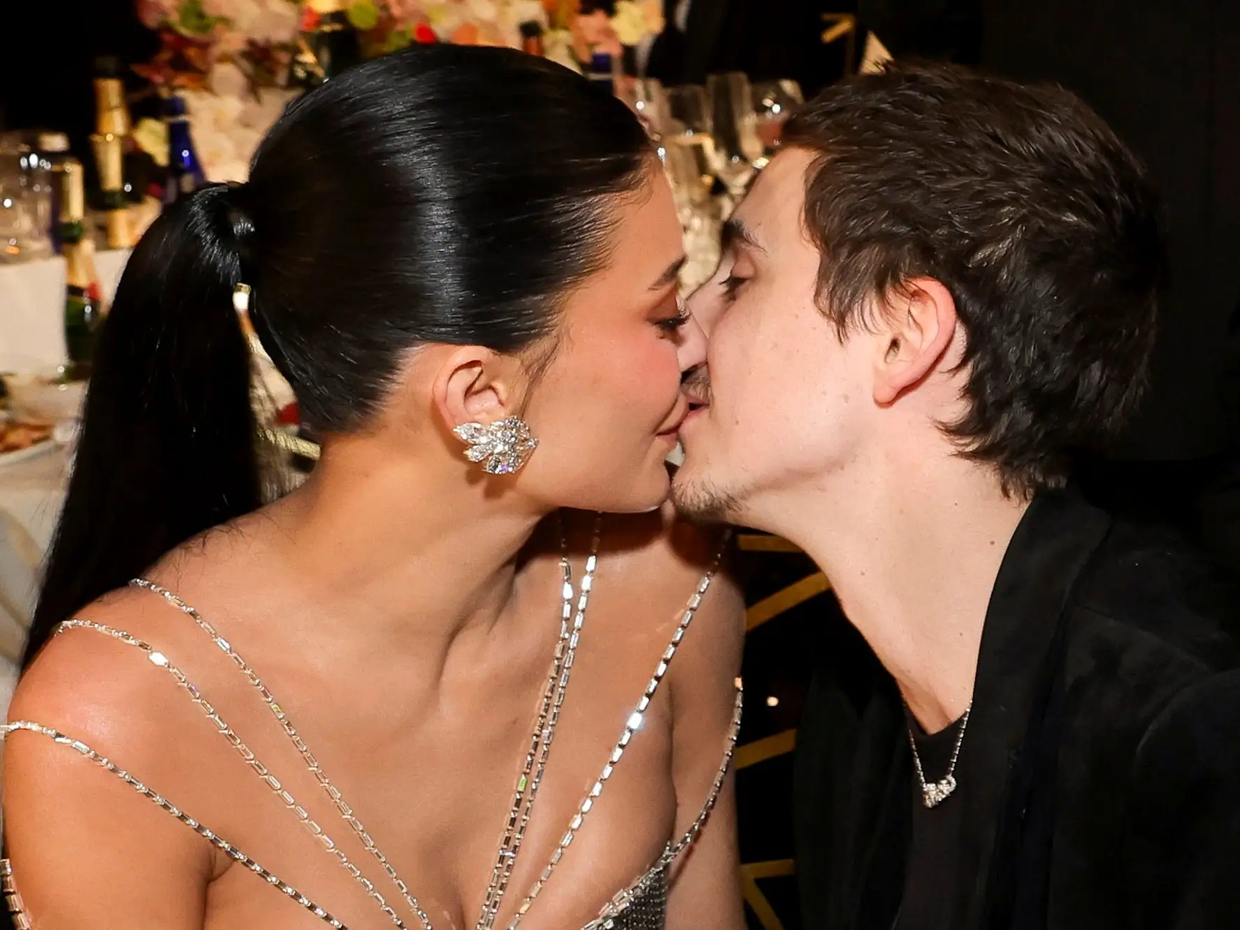 Kylie Jenner and Timothée Chalamet at the 2026 Golden Globes.