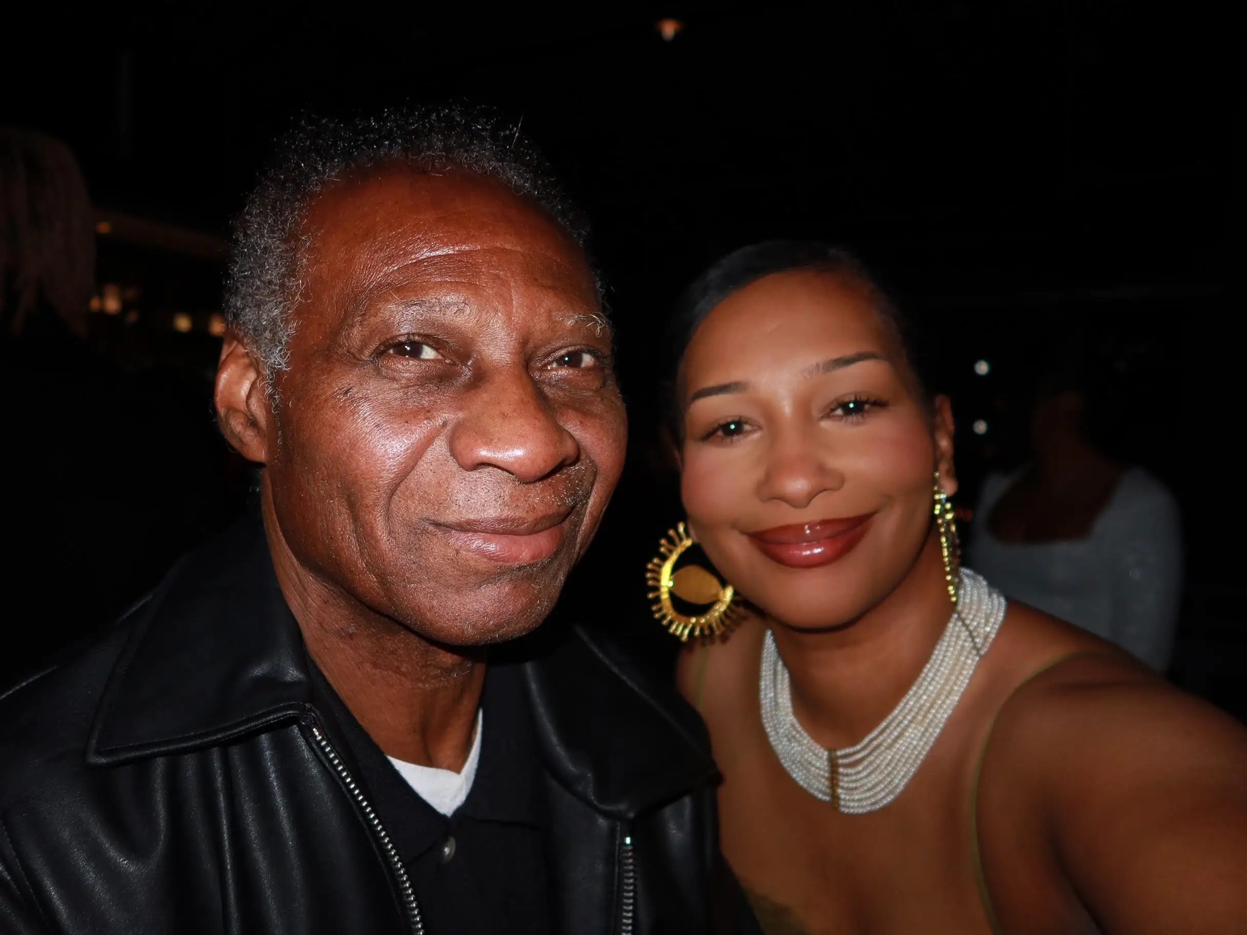 Dad and daughter selfie