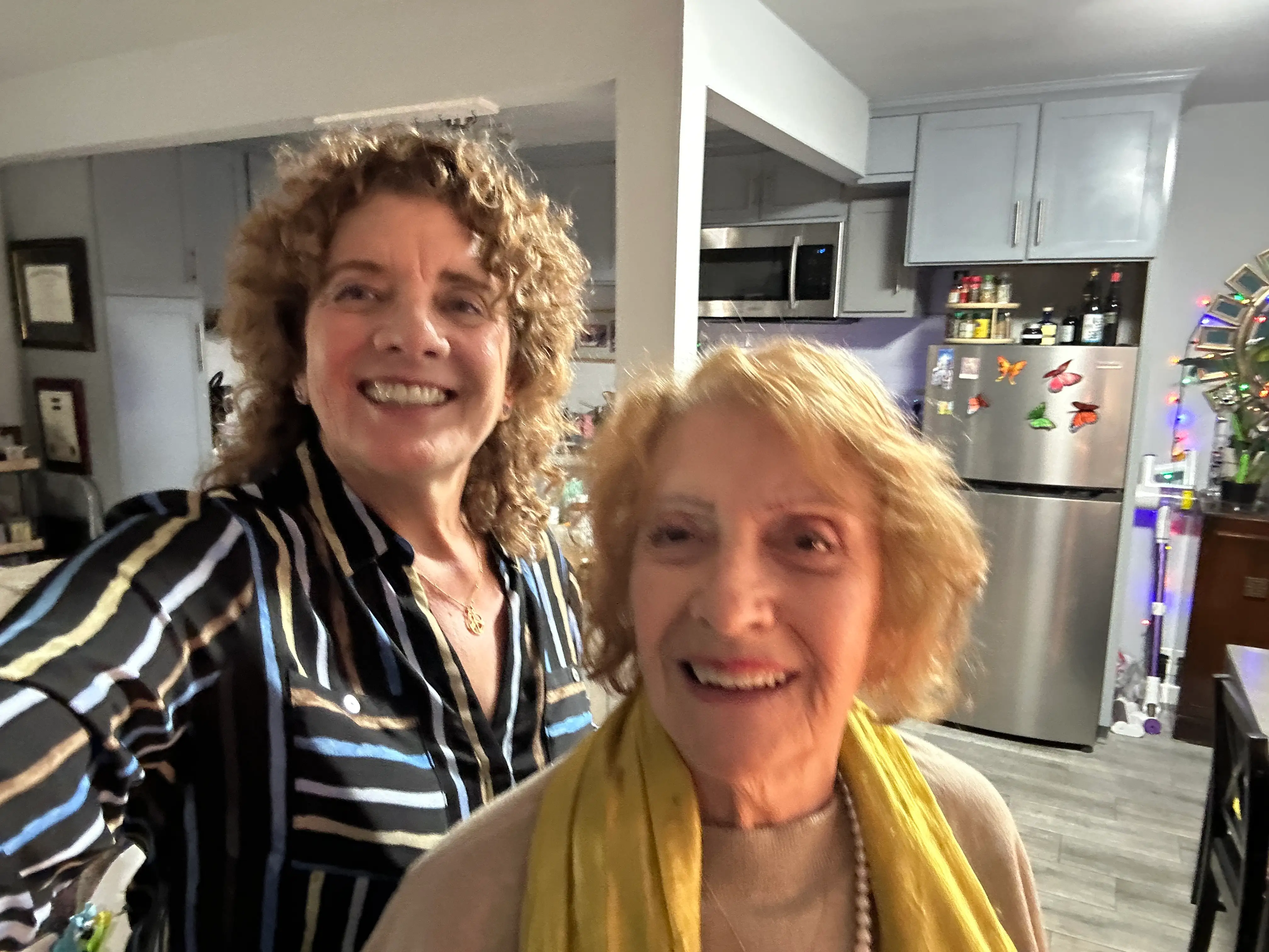 Mom and daughter selfie