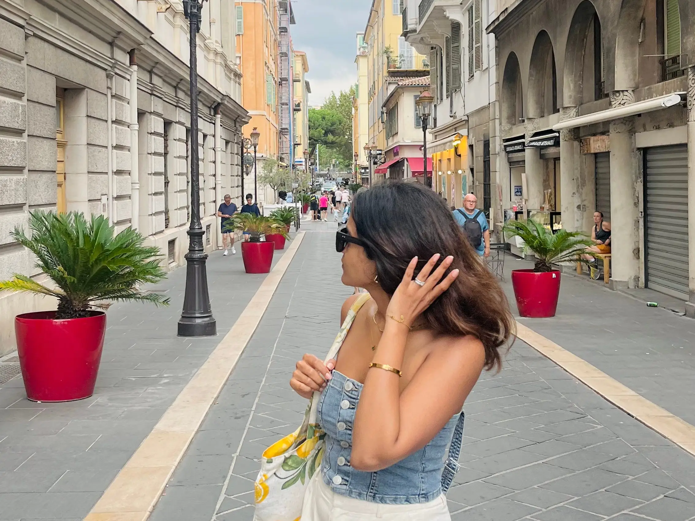 The author in Old Town, Nice, France.