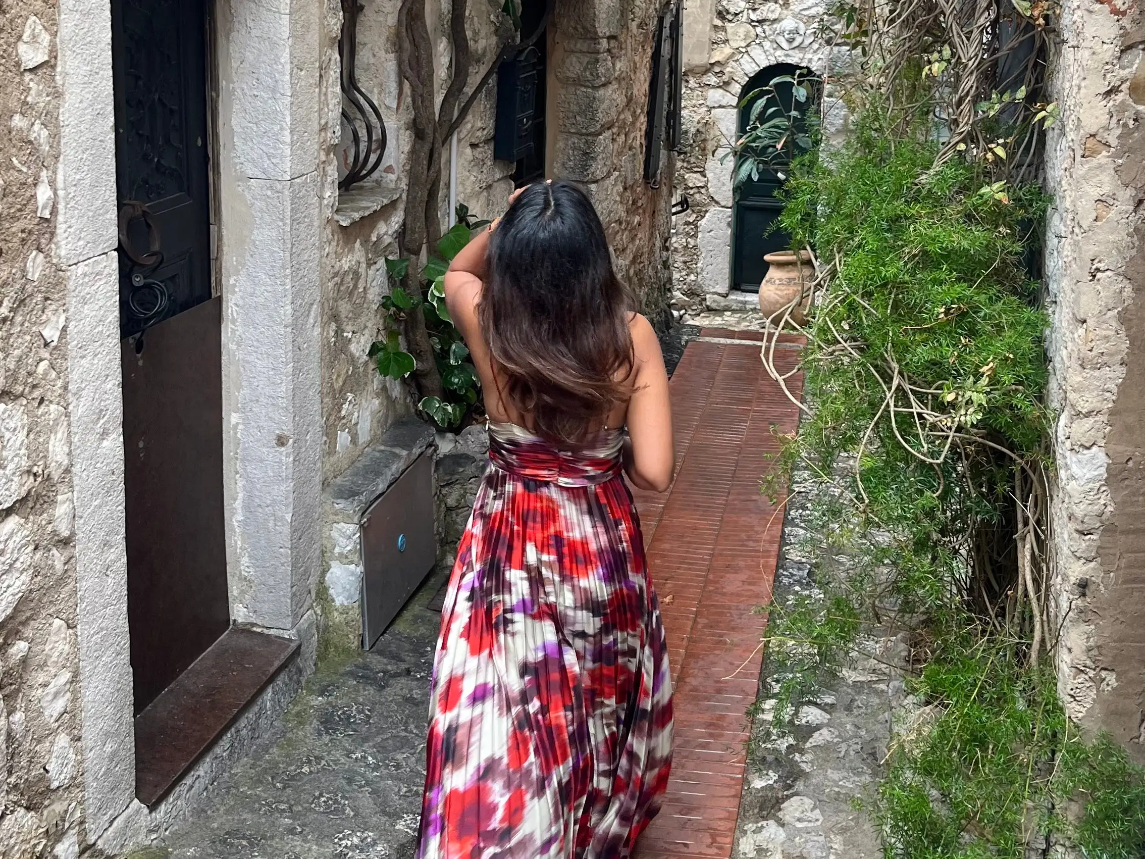 The author in the village of Eze.