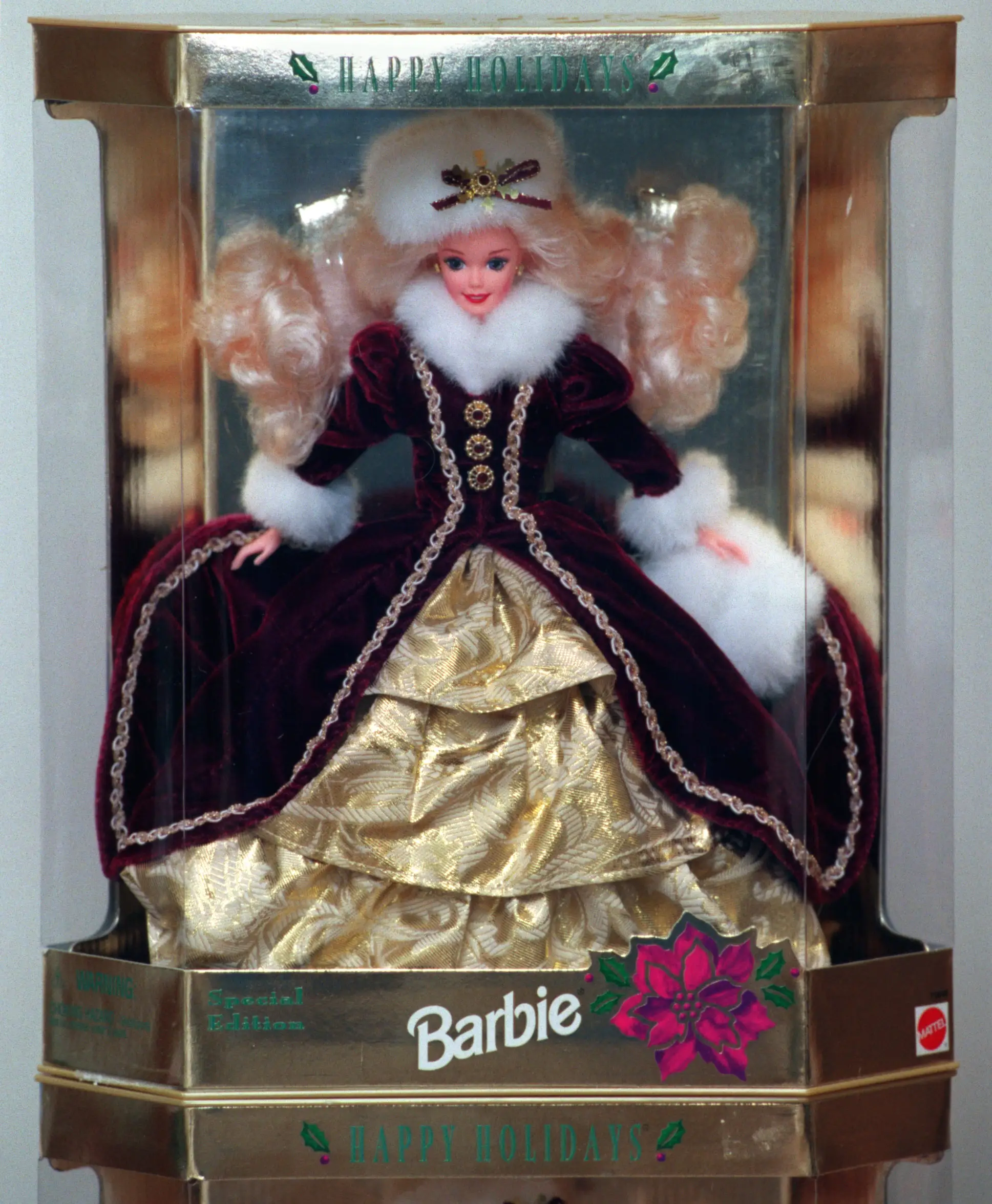 The Happy Holidays Christmas Barbie in 1996.