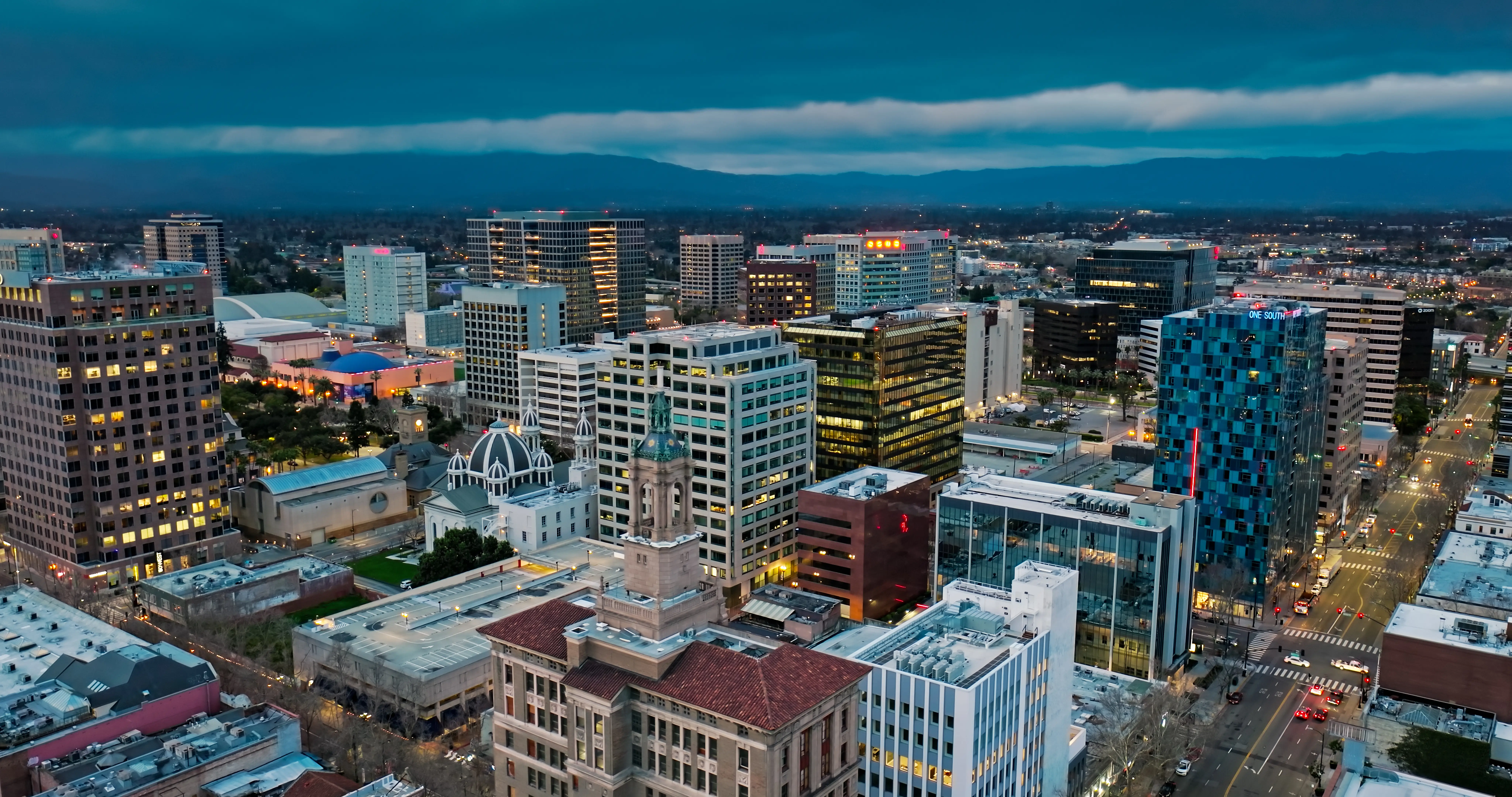 San Jose, California, skyline.