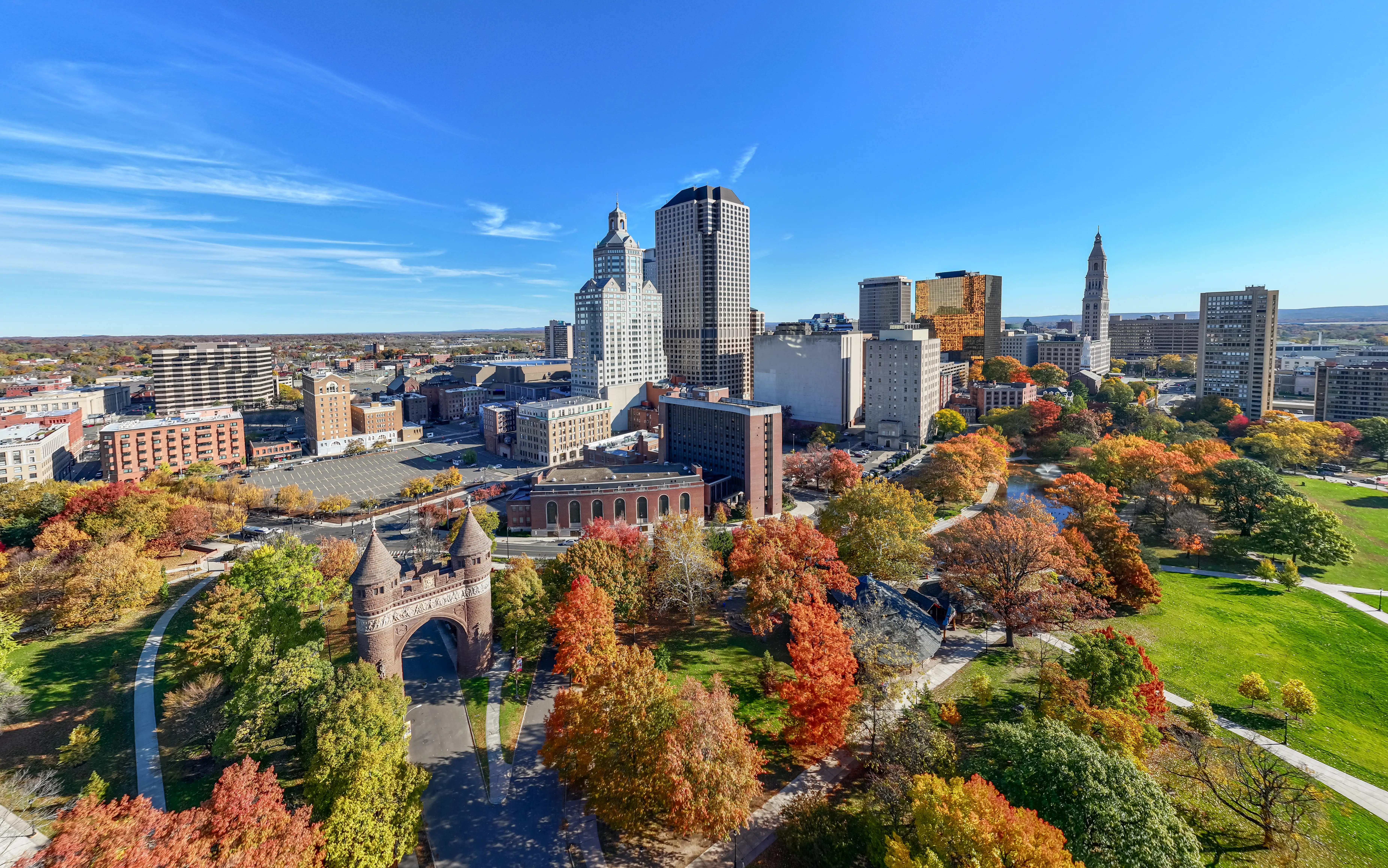 Hartford, Connecticut, skyline.