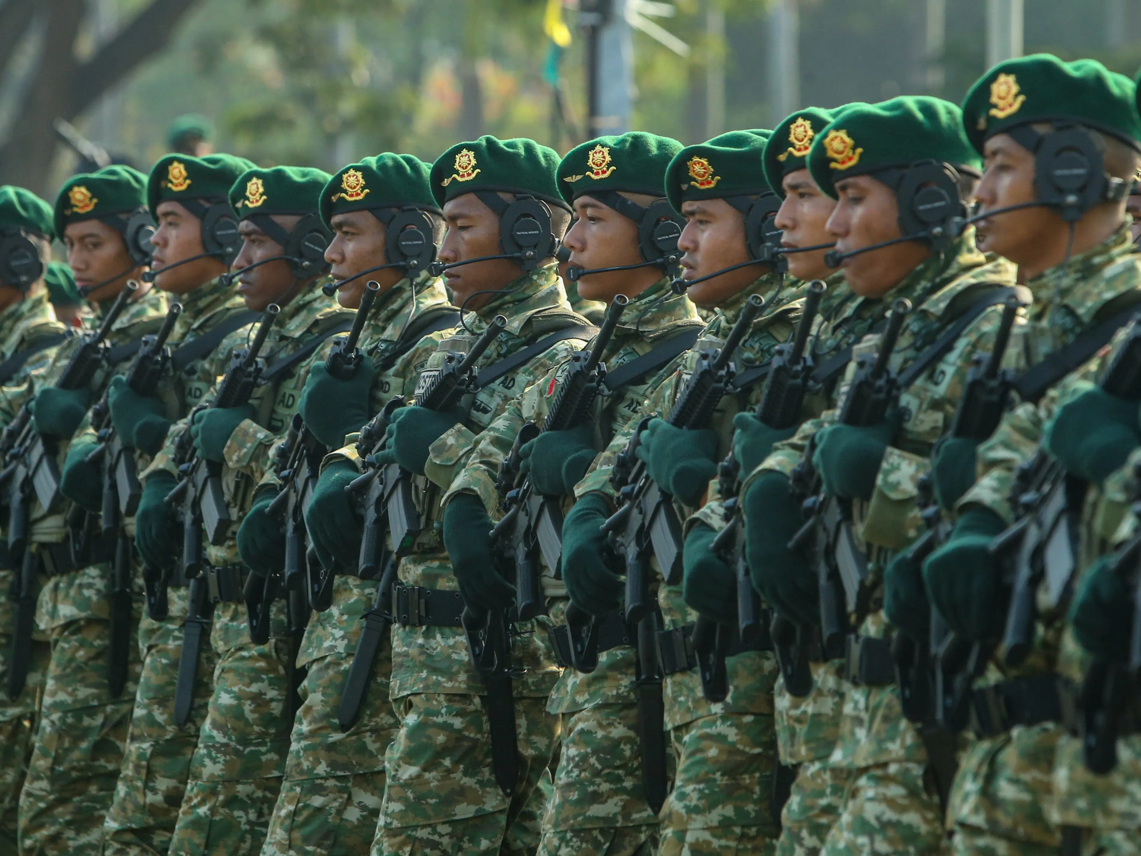 indonesian Army troops