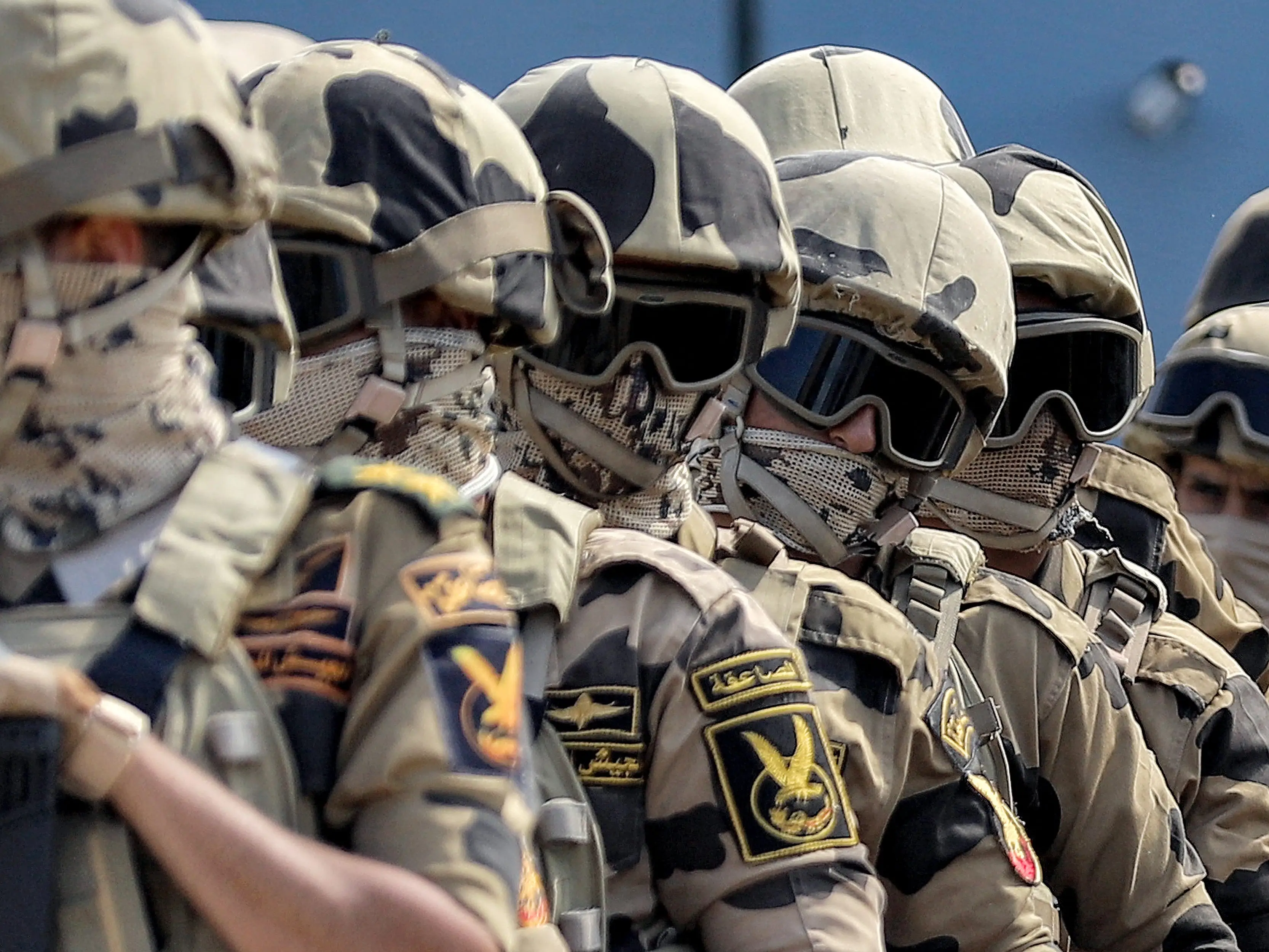 Egyptian army special forces soldiers