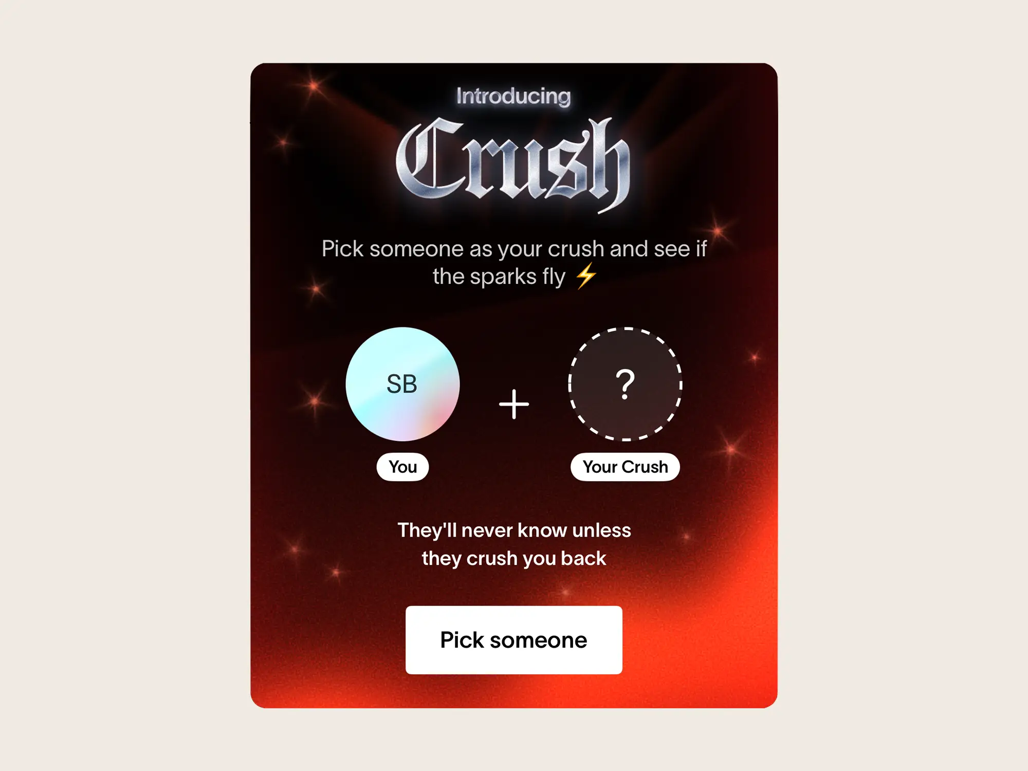 Partiful's new Crush feature