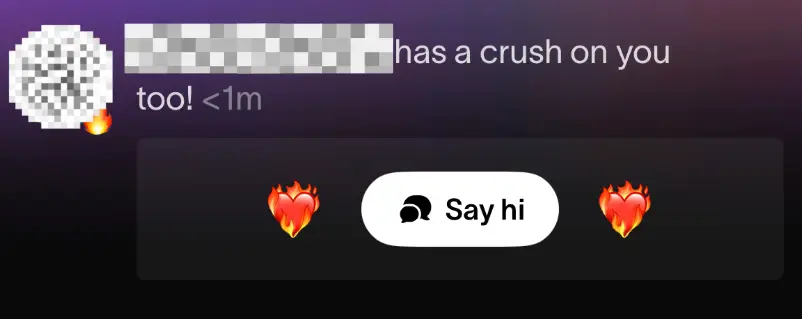 If someone has a crush on you on Partiful