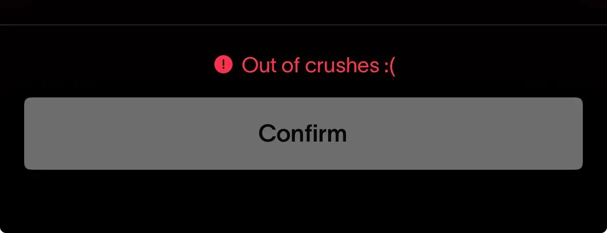 Partiful told me left me with a devestating blow: Out of crushes : (