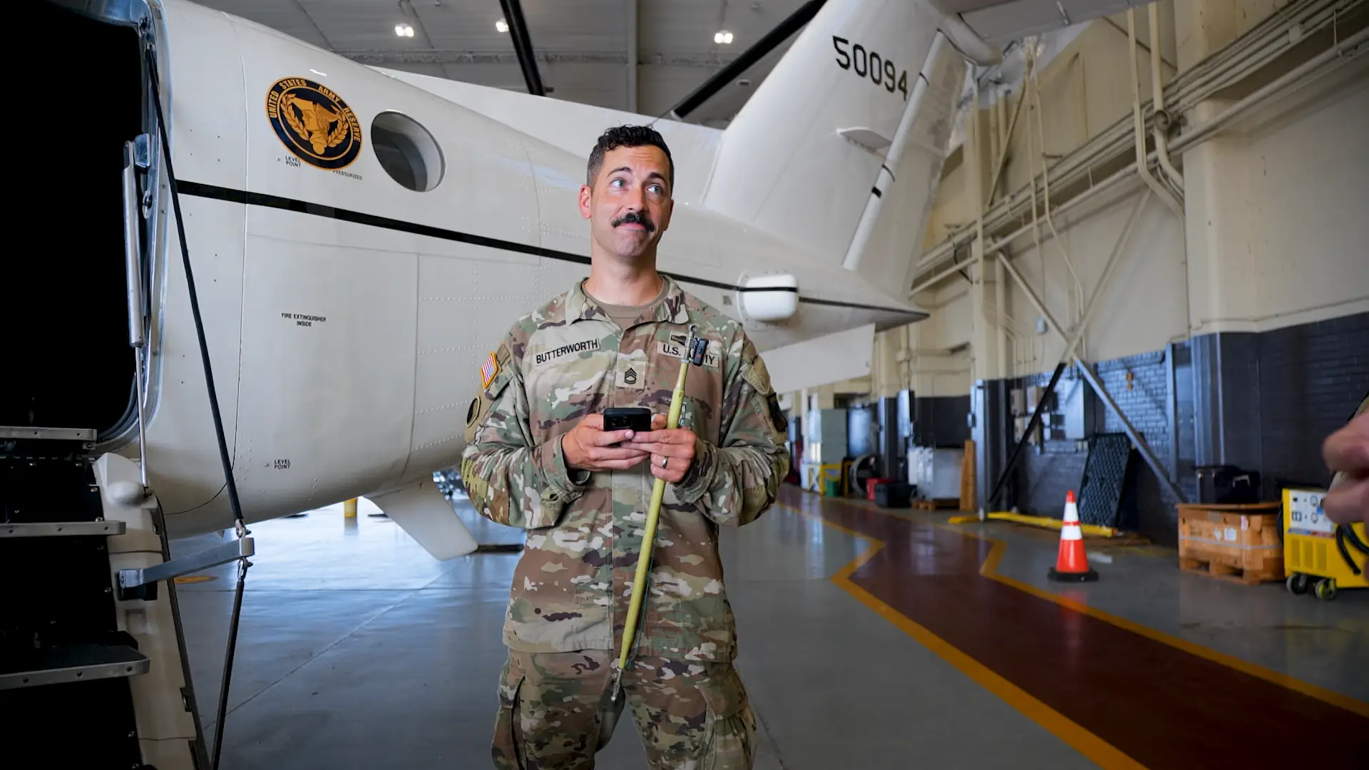 Tyler Butterworth in army uniform.