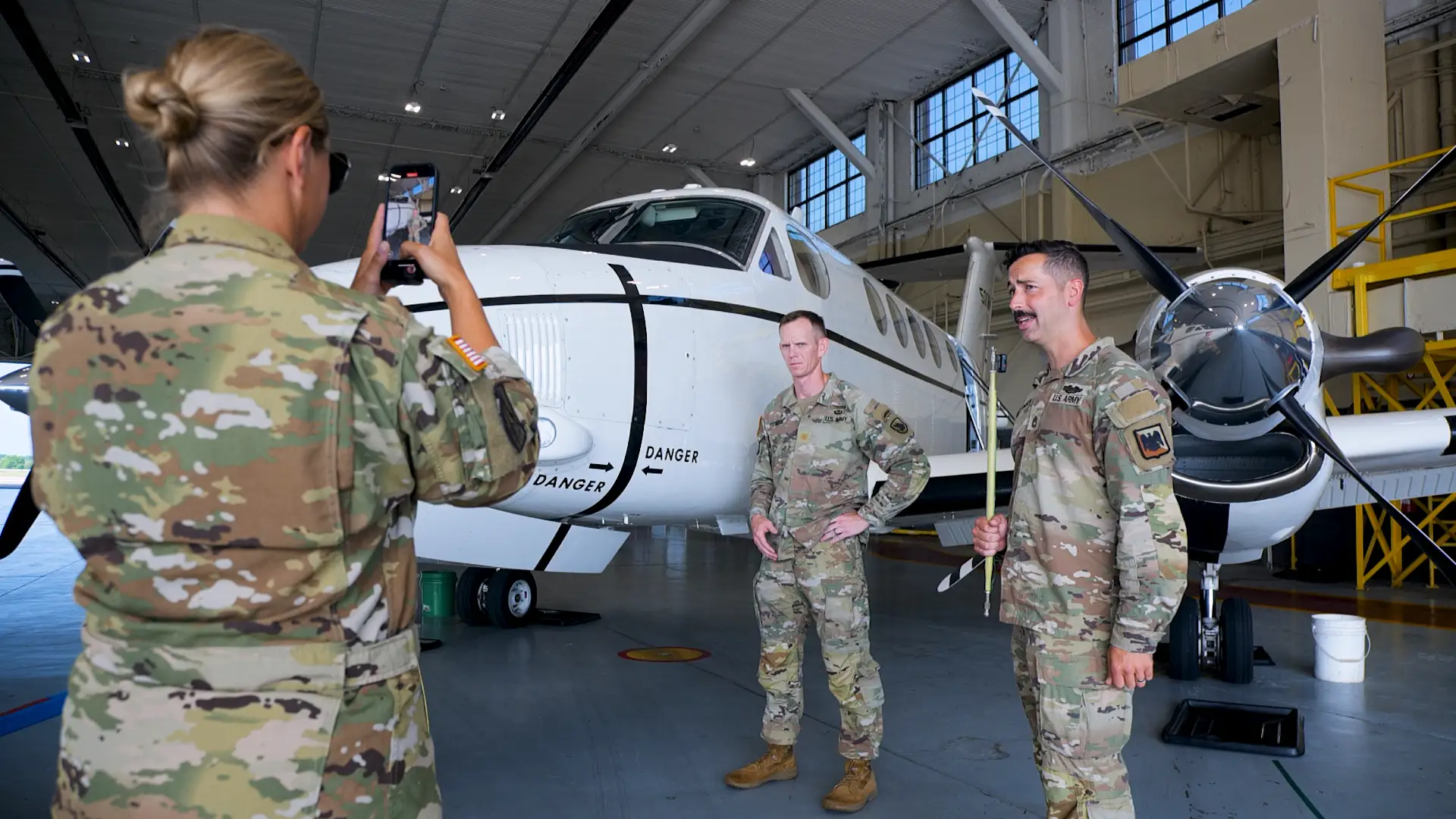 John Howell and Tyler Butterworth in army uniform at Fort Knox.