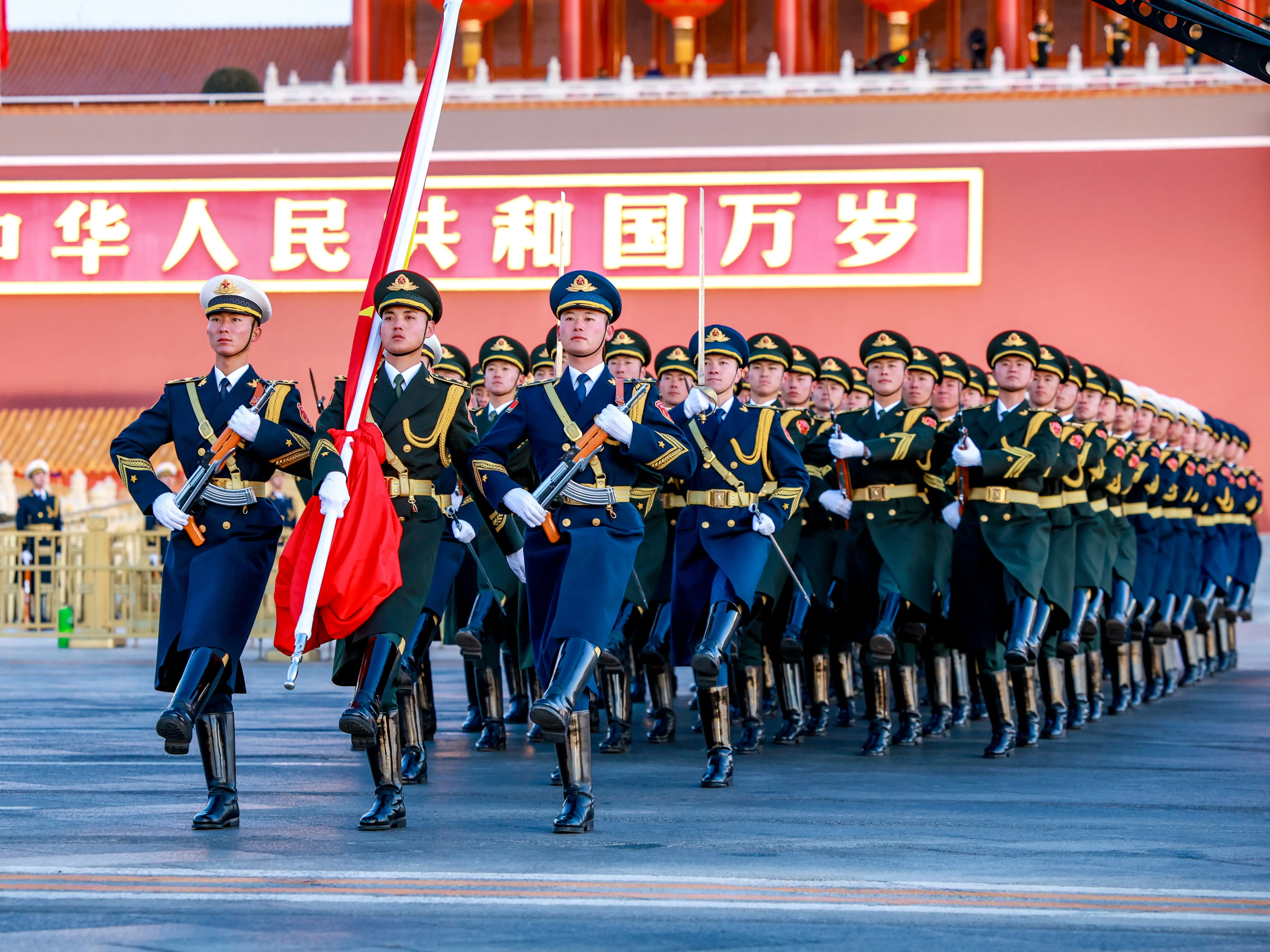 Members of Chinese People's Liberation Army