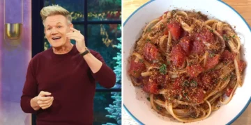 I made Gordon Ramsay’s Bloody Mary pasta, a dish inspired by one of his favorite drinks