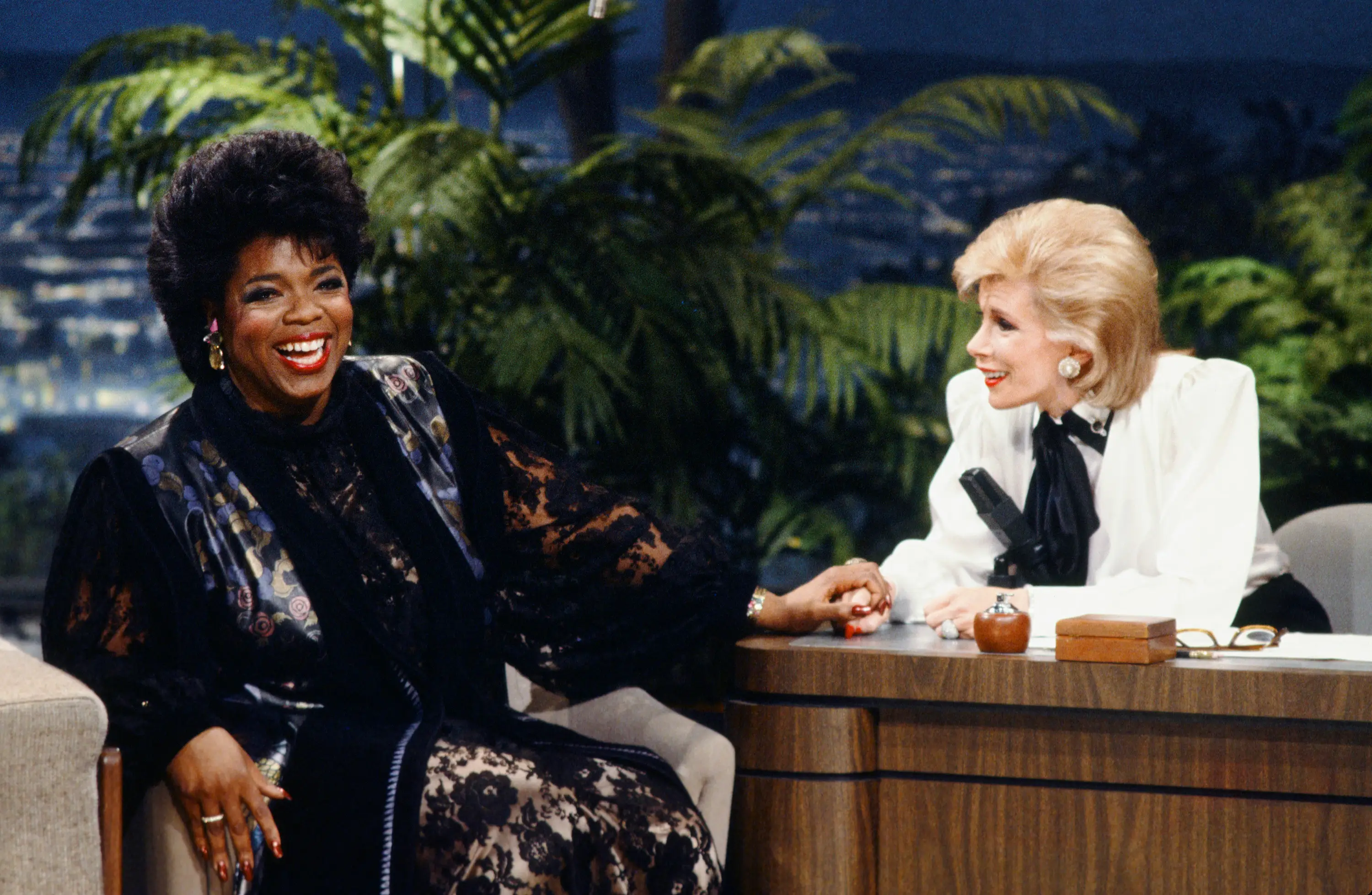 oprah and joan rivers on the tonight show