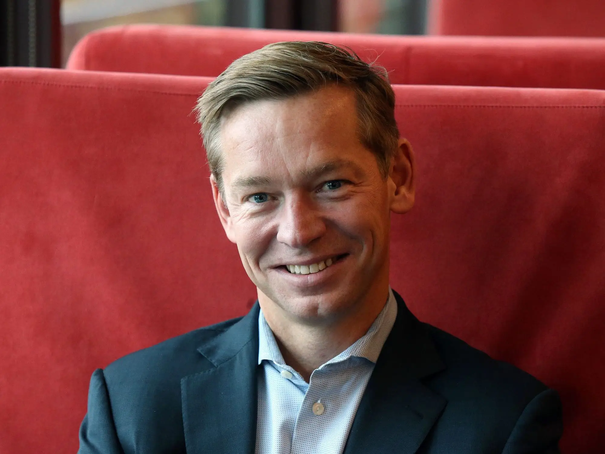 Chris Kempczinski, here in 2017 at the McDonald's corporate restaurant at what was then the company's Oak Brook, Illinois, headquarters.