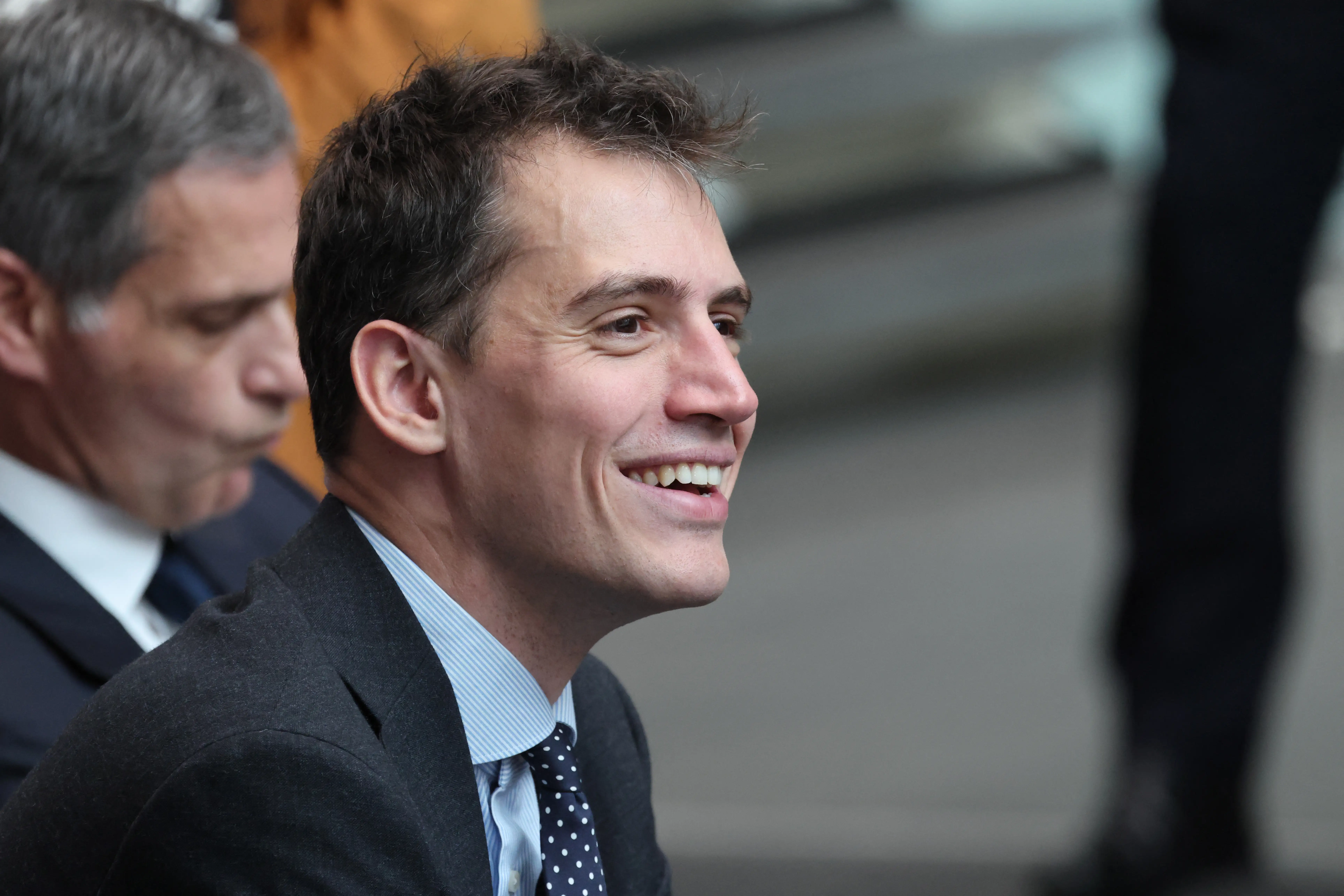 Mistral CEO Arthur Mensch at an IA summit at Imperial College London, in central London, in July 2025.