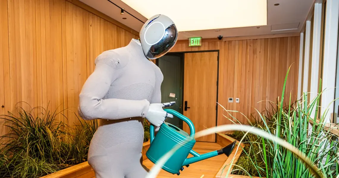 An OpenAI-backed humanoid robot startup says it’s moving away from using humans to train its Optimus rival