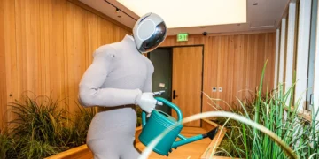 An OpenAI-backed humanoid robot startup says it’s moving away from using humans to train its Optimus rival