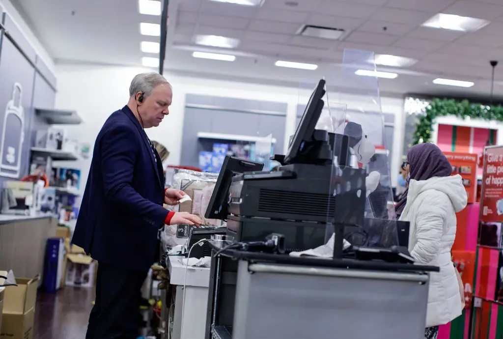 A Macy's cashier.