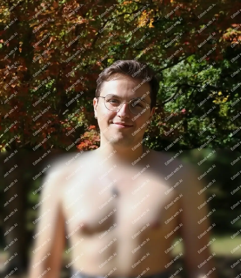 An AI-altered photo of me, made shirtless by Grok.