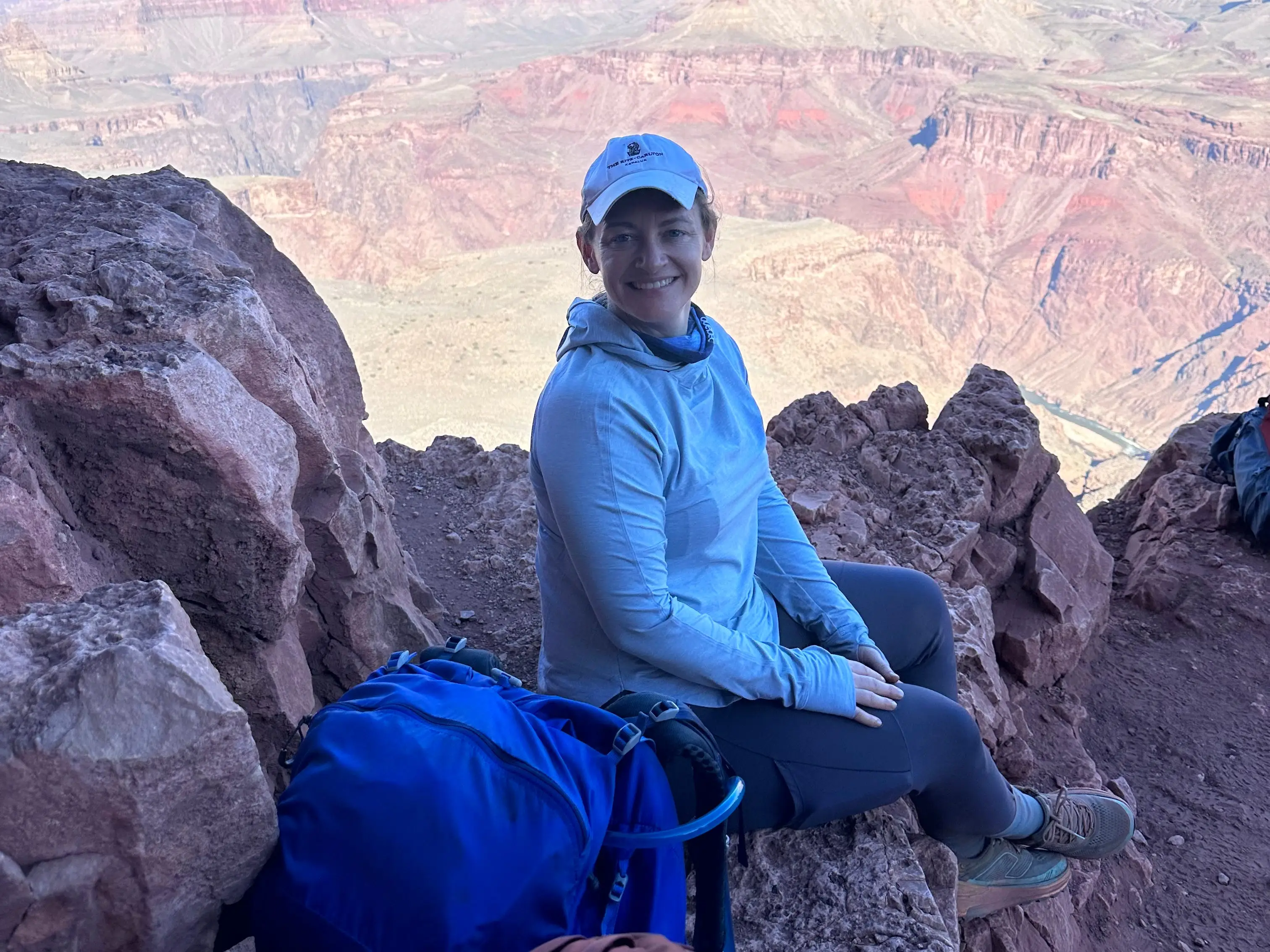 Author Meredith Bethune in the grand canyon