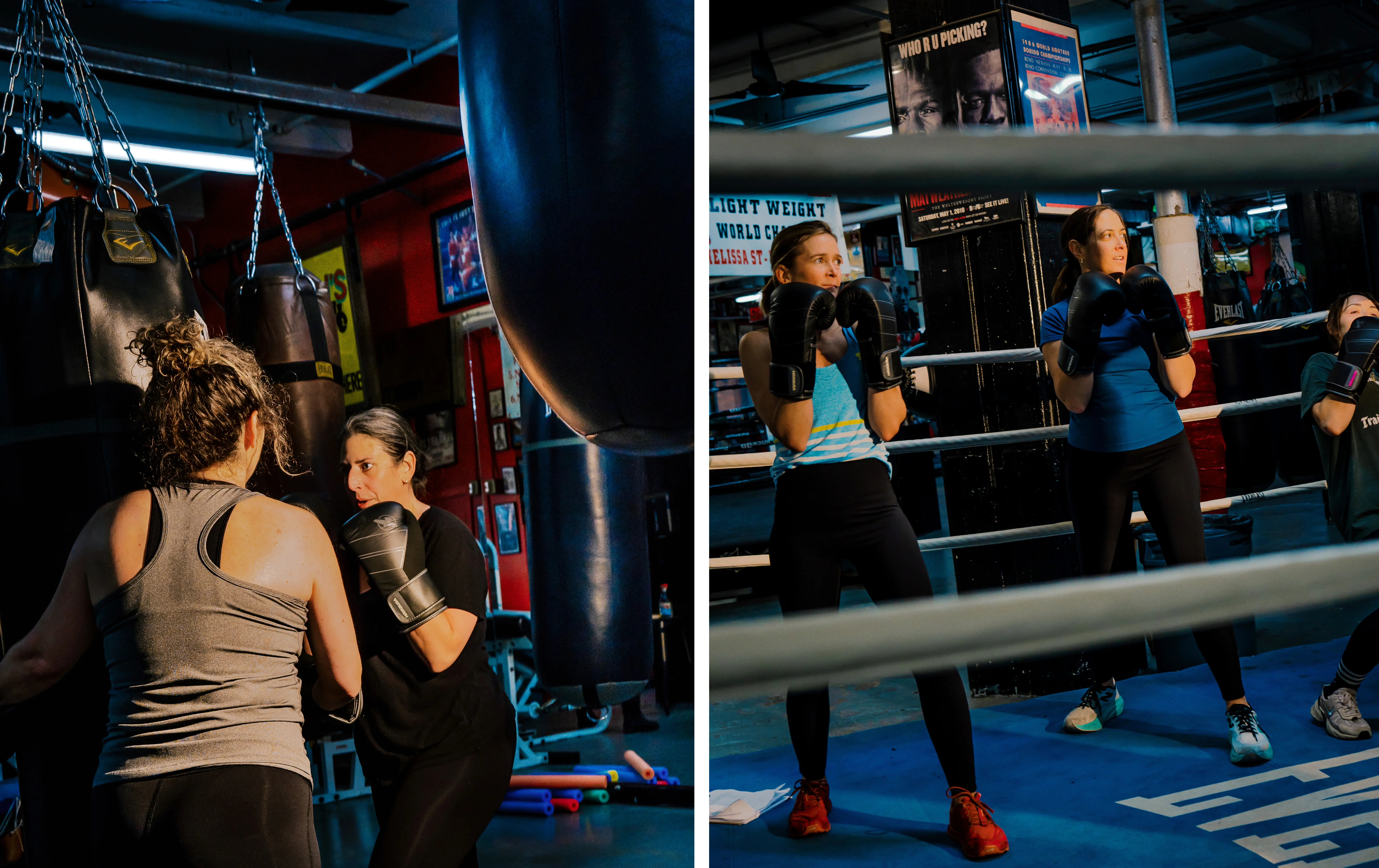 A women's boxing retreat.