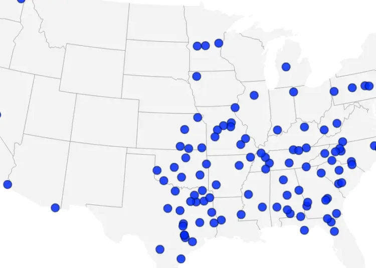 Hundreds of America’s rural hospitals have vanished. Maps show closures by state.