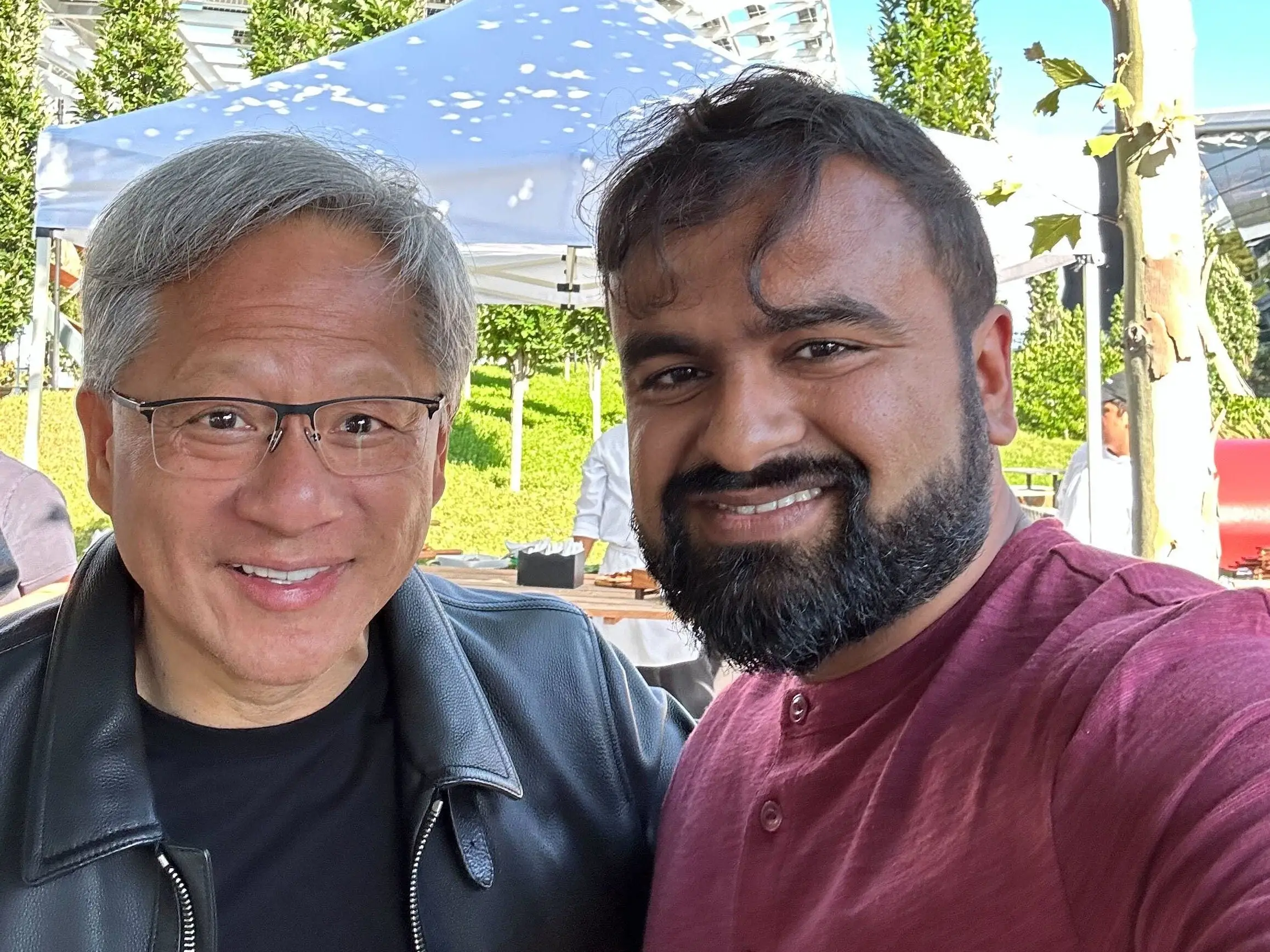 Siddhant Pardeshi and Jensen Huang