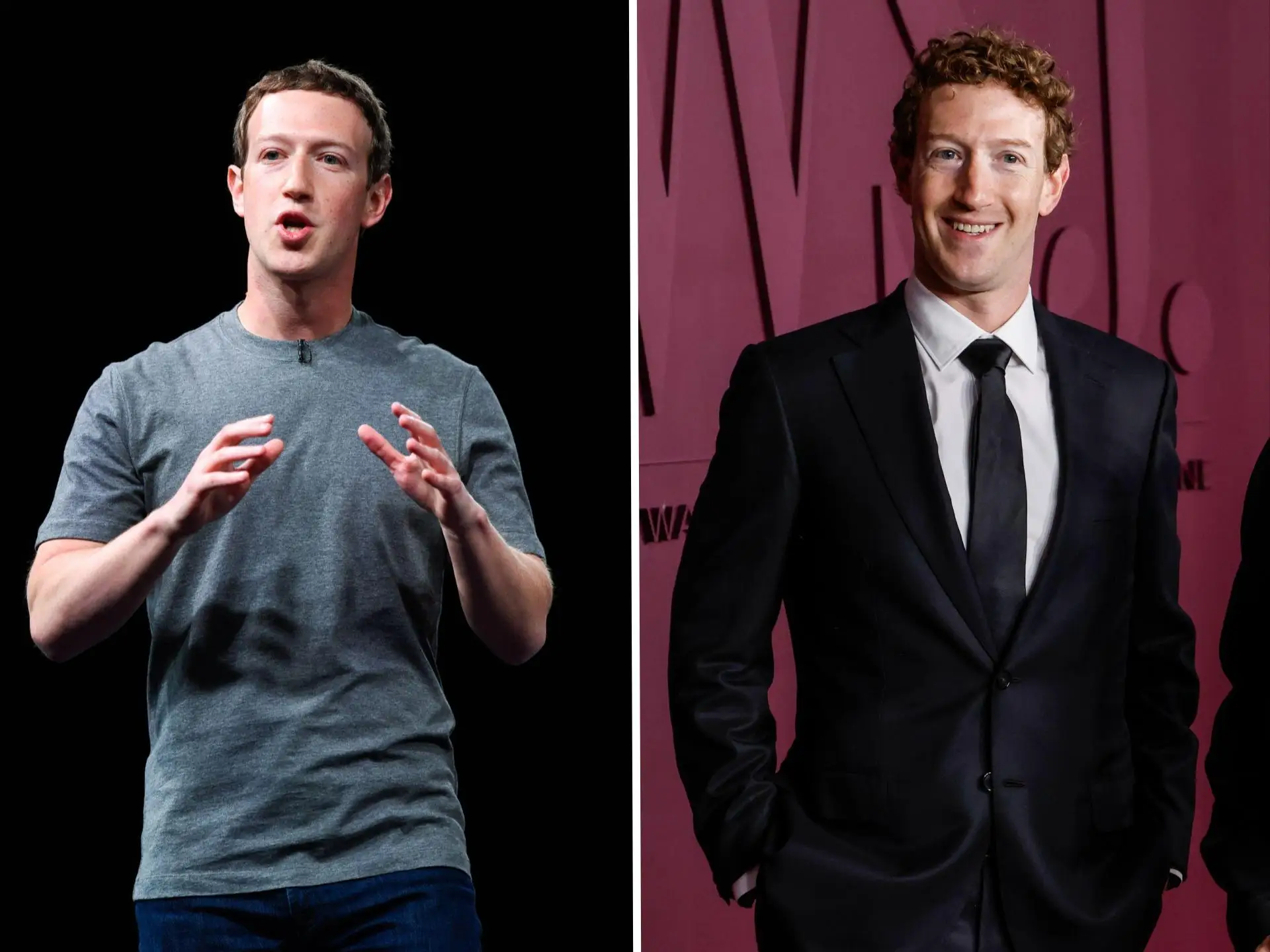 Mark Zuckerberg in 2016 vs now