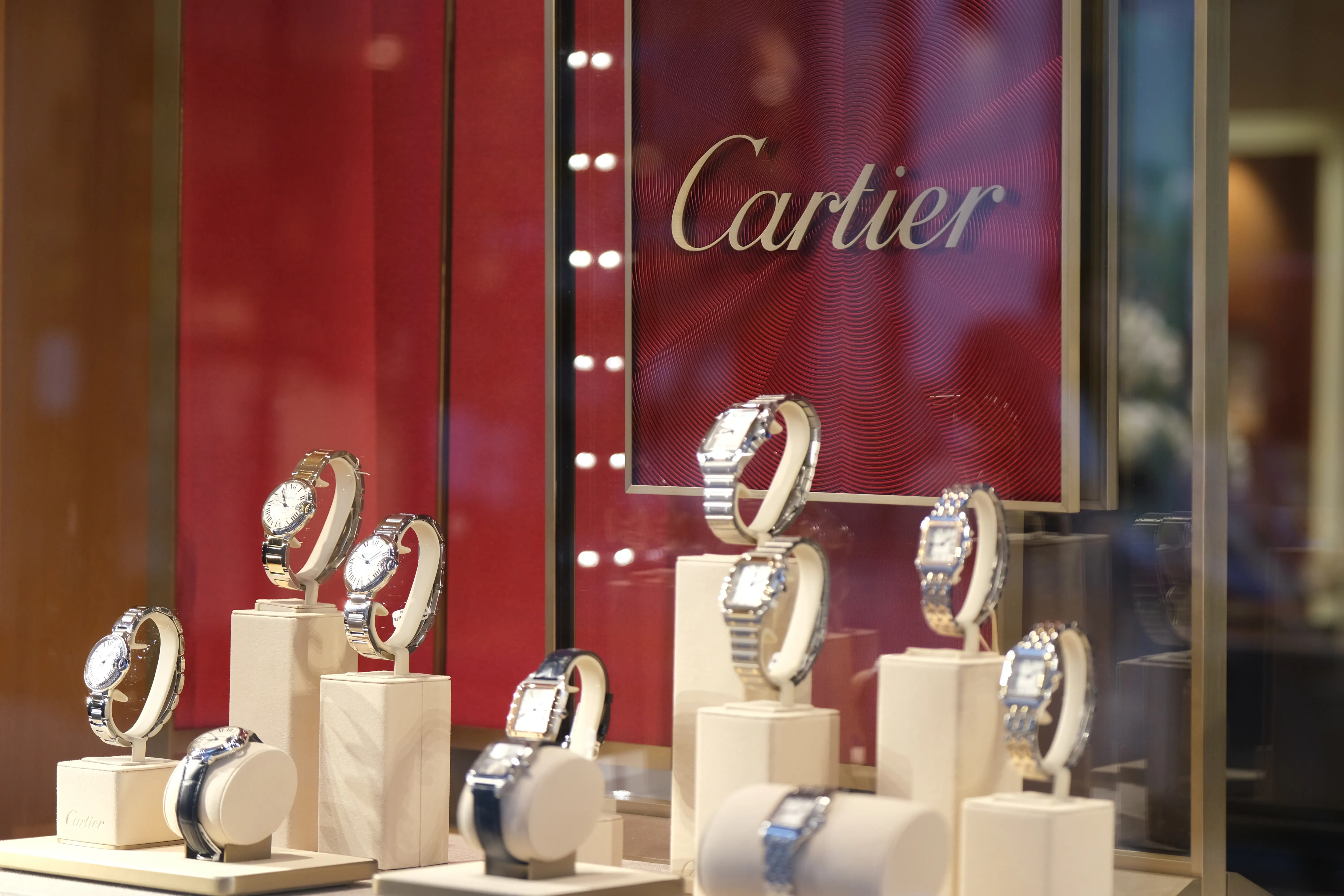 Cartier watch display