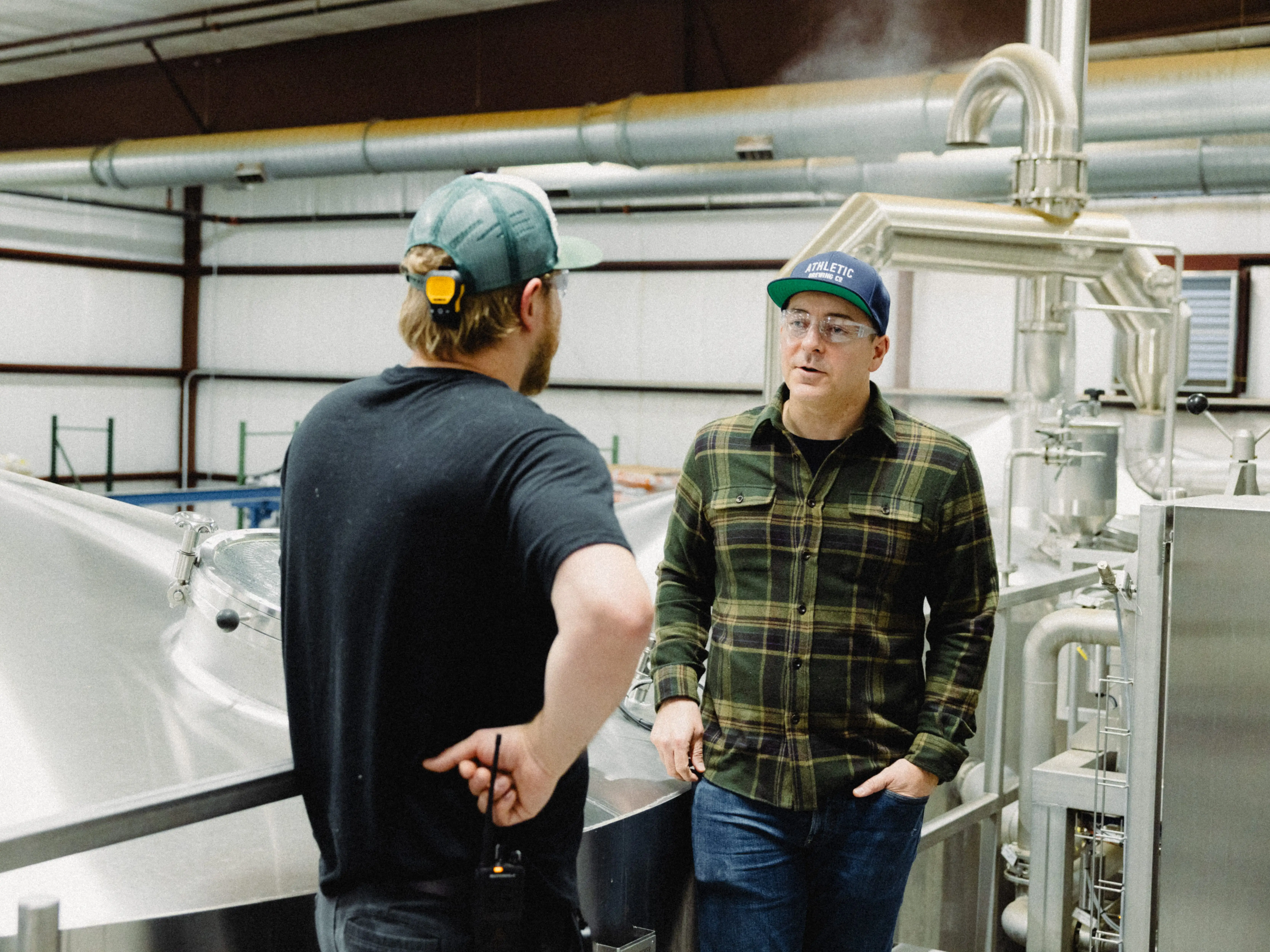 Bill Shufelt at the Athletic Brewing brewery in Connecticut.