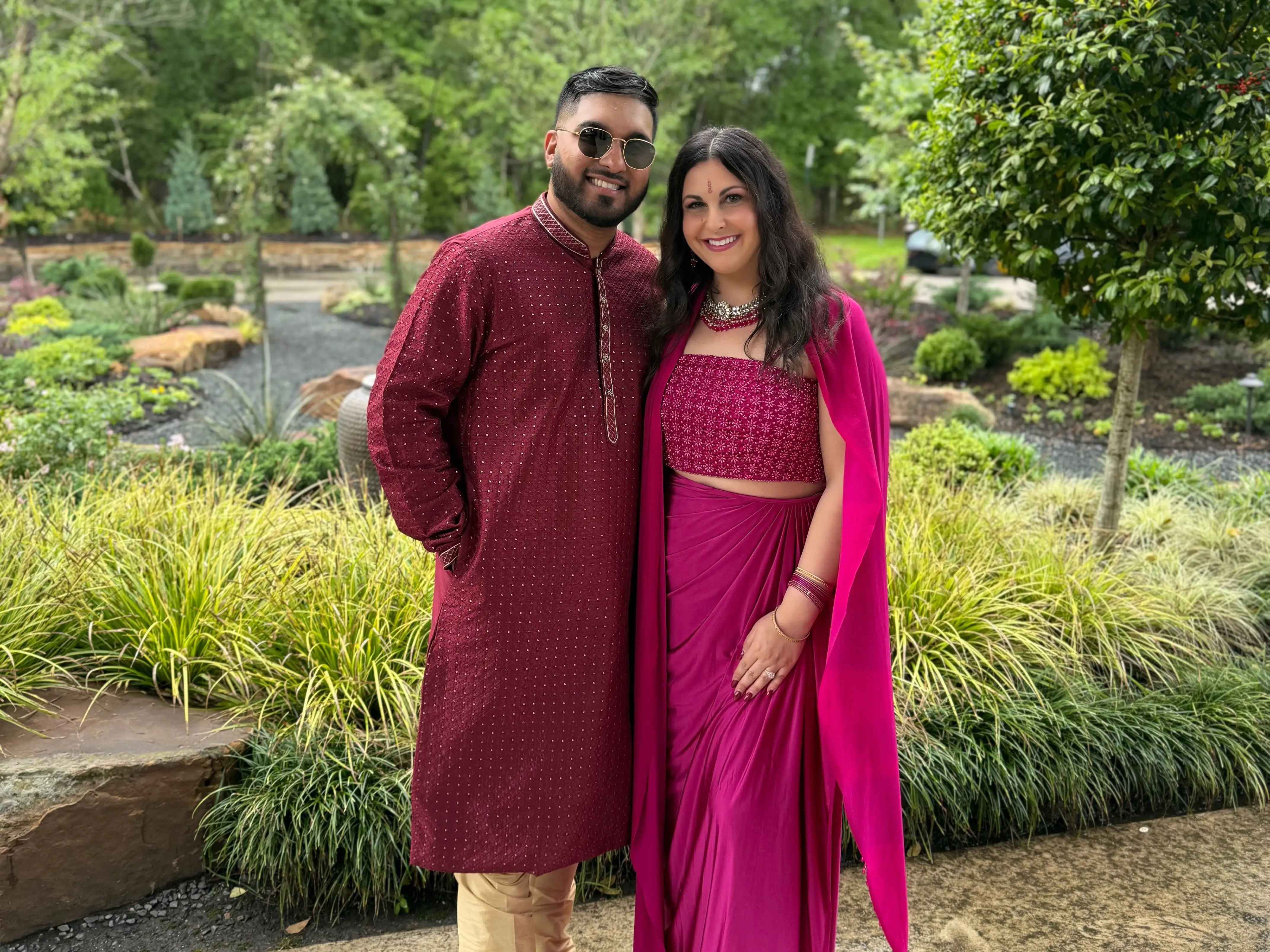 Marissa Chiechi and her husband pose for a selfie.