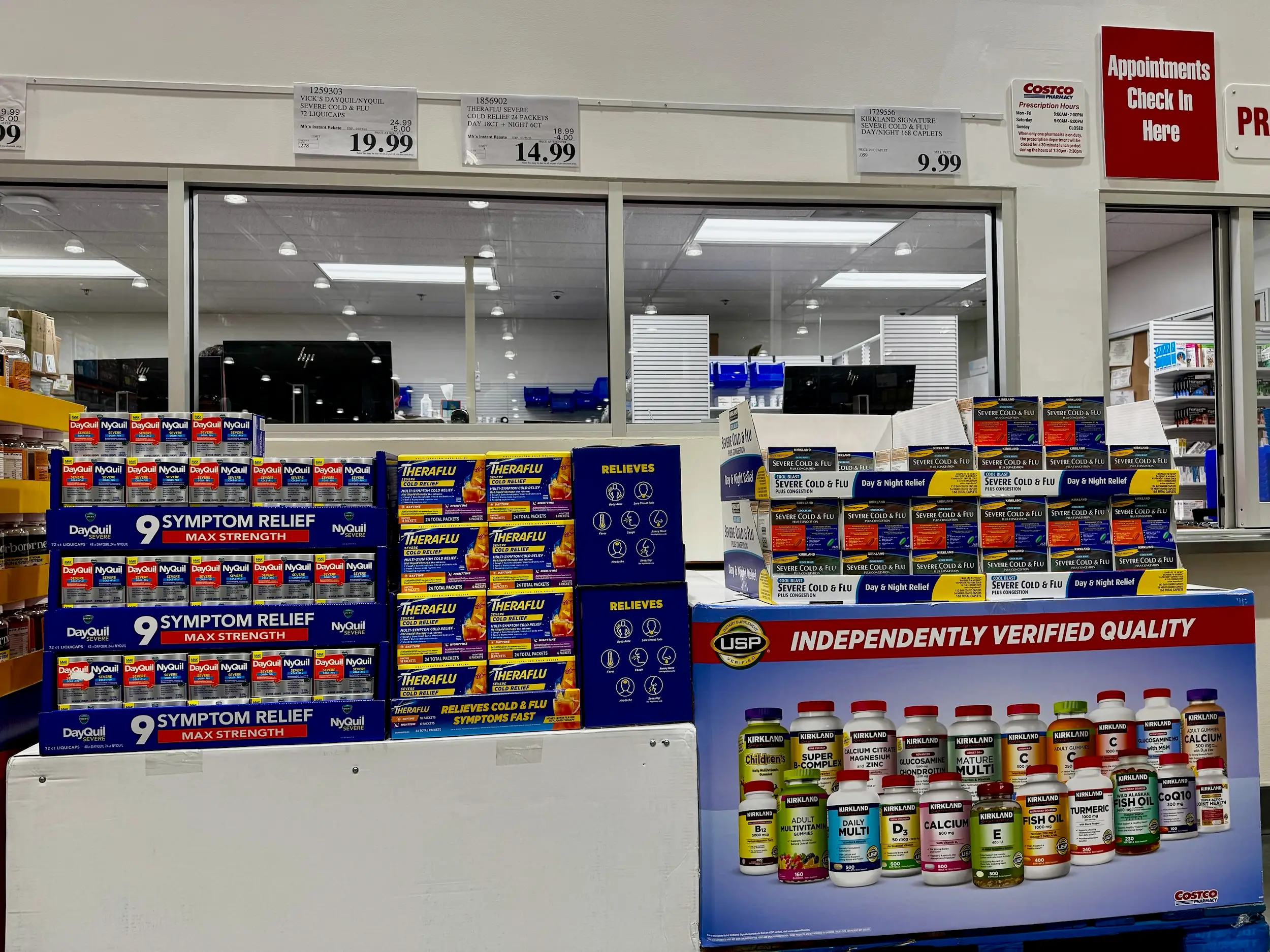 Cold and flu medication at Costco.