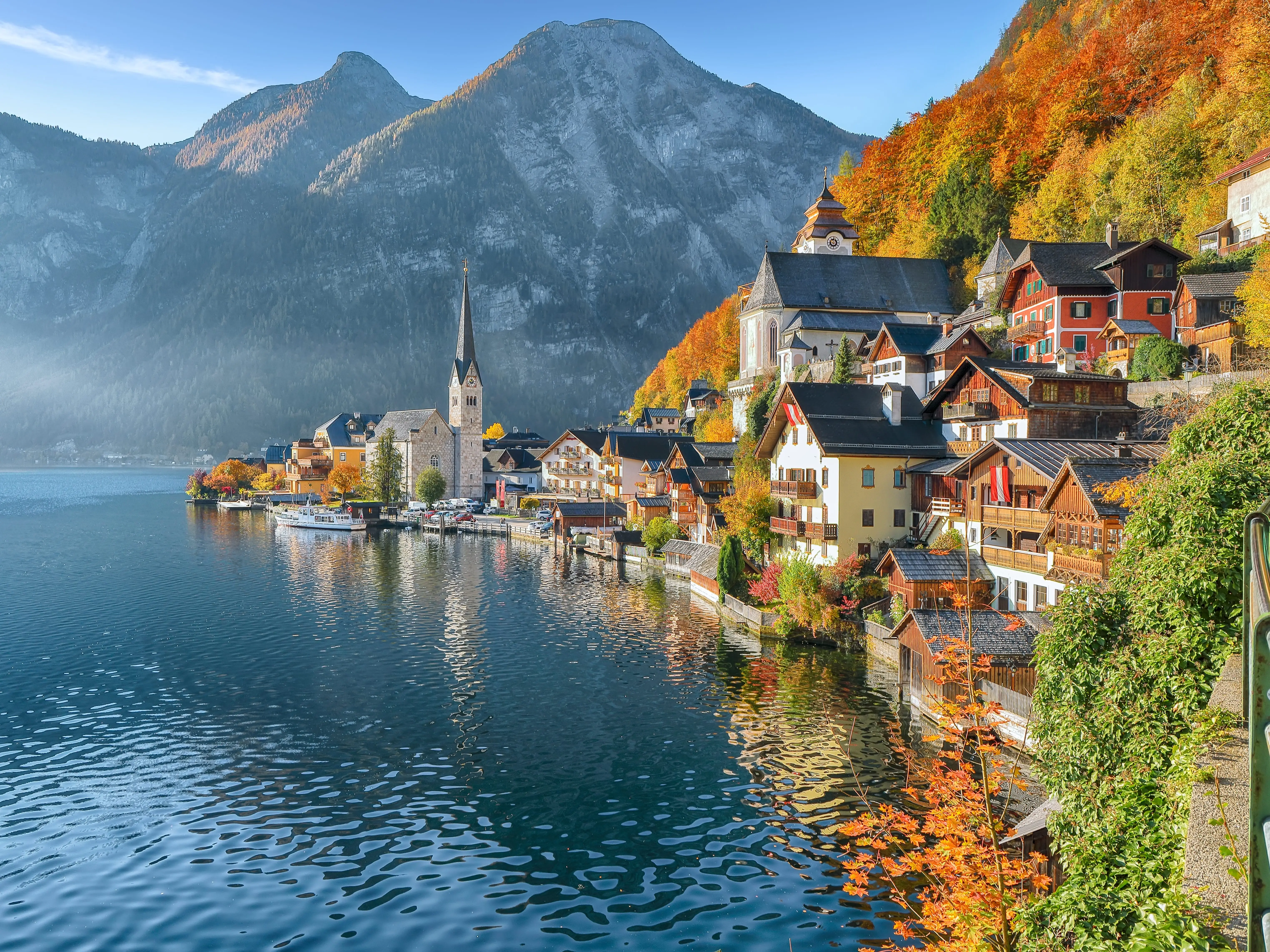 Hallstatt, Salzkammergut region, Austria.
