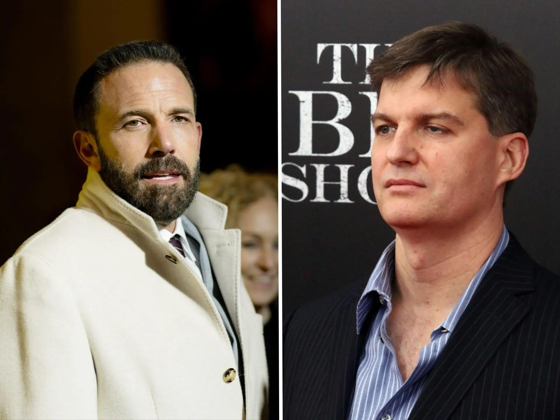 Ben Affleck (left) and Michael Burry