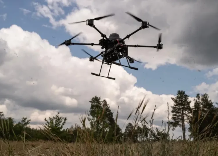 Ukrainian soldiers surprised a robot maker by using a drone to drop one of its bots into battle