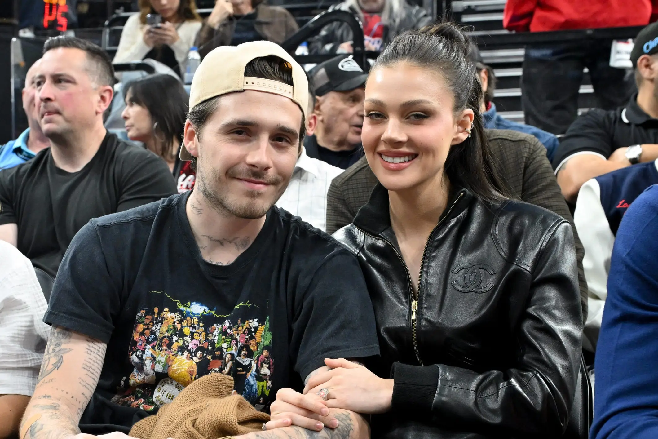 Nicola Peltz Beckham and her husband, Brooklyn Beckham.