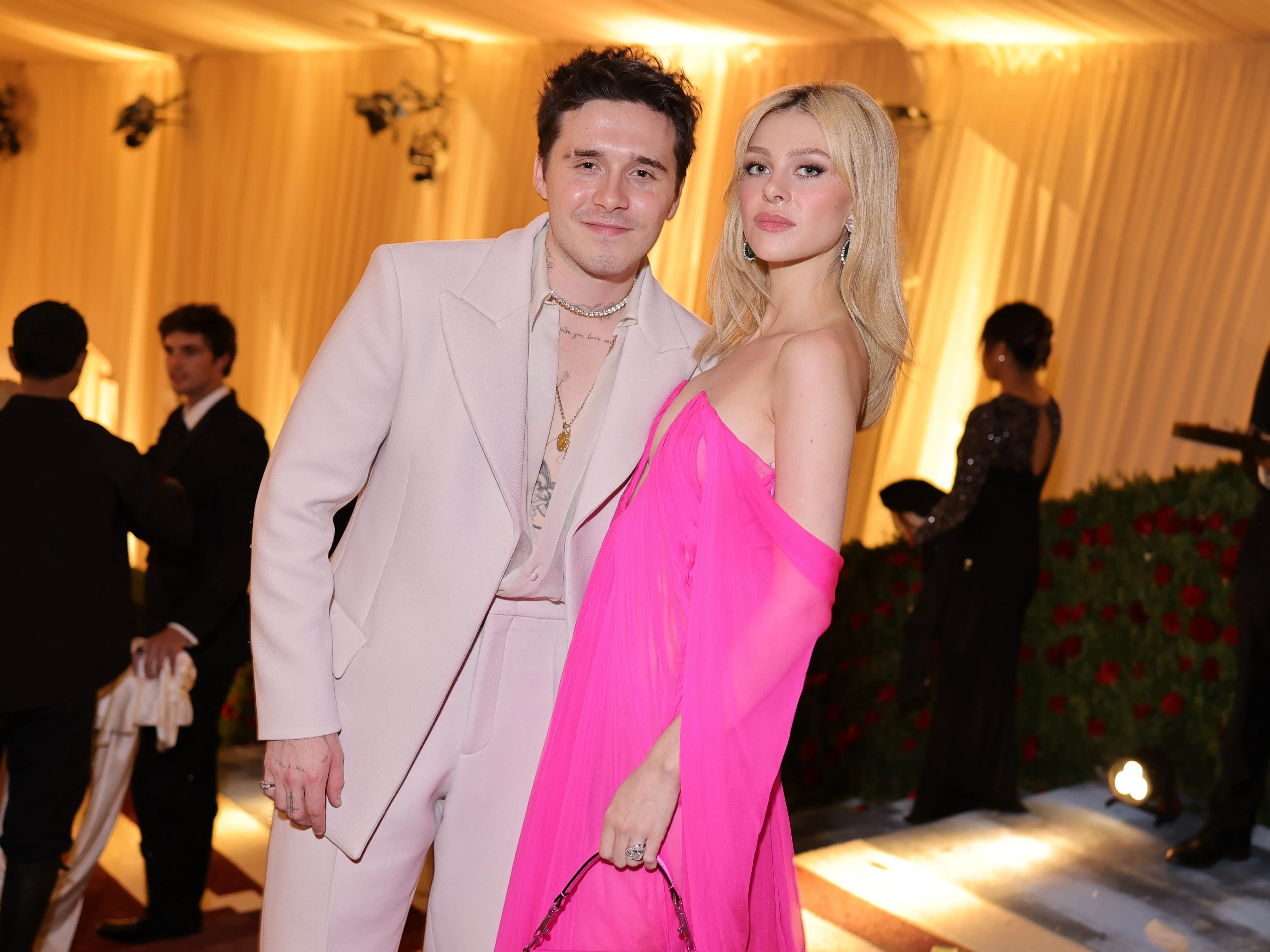 Brooklyn Beckham and Nicola Peltz depart The 2022 Met Gala.