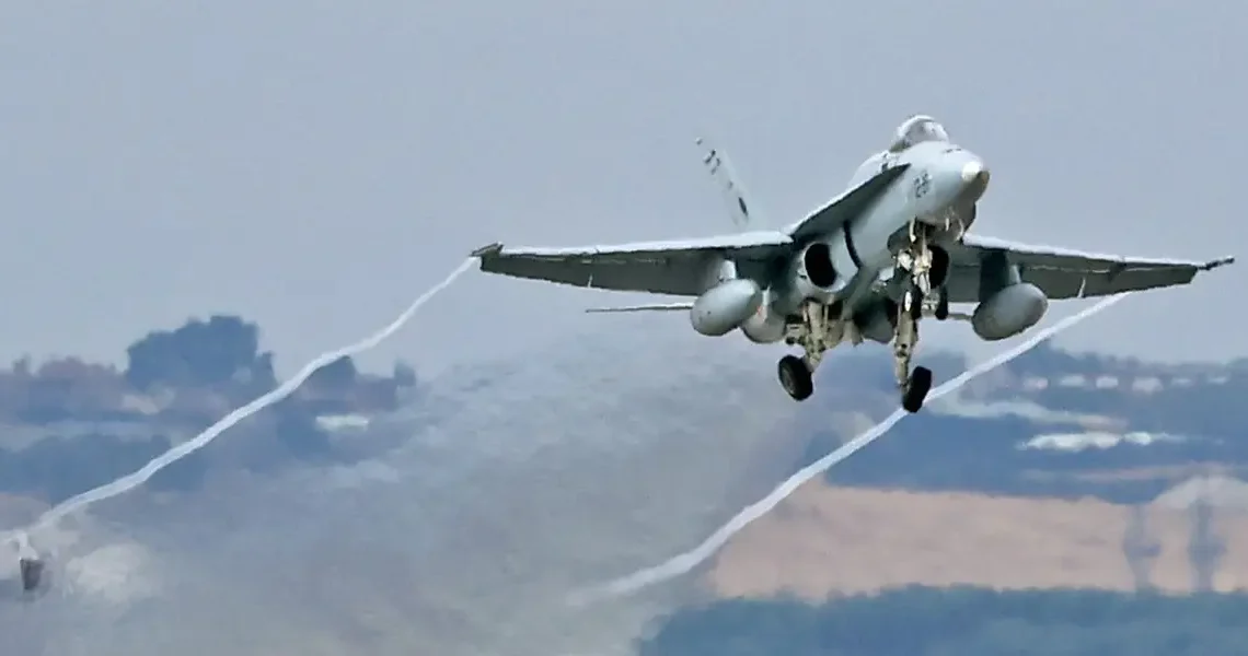 Why this NATO fighter wing says its American-made Hornets work well for front-line air patrols