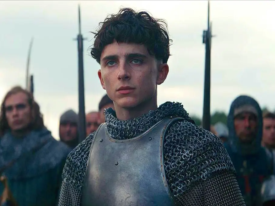 timothee chalamet in the king