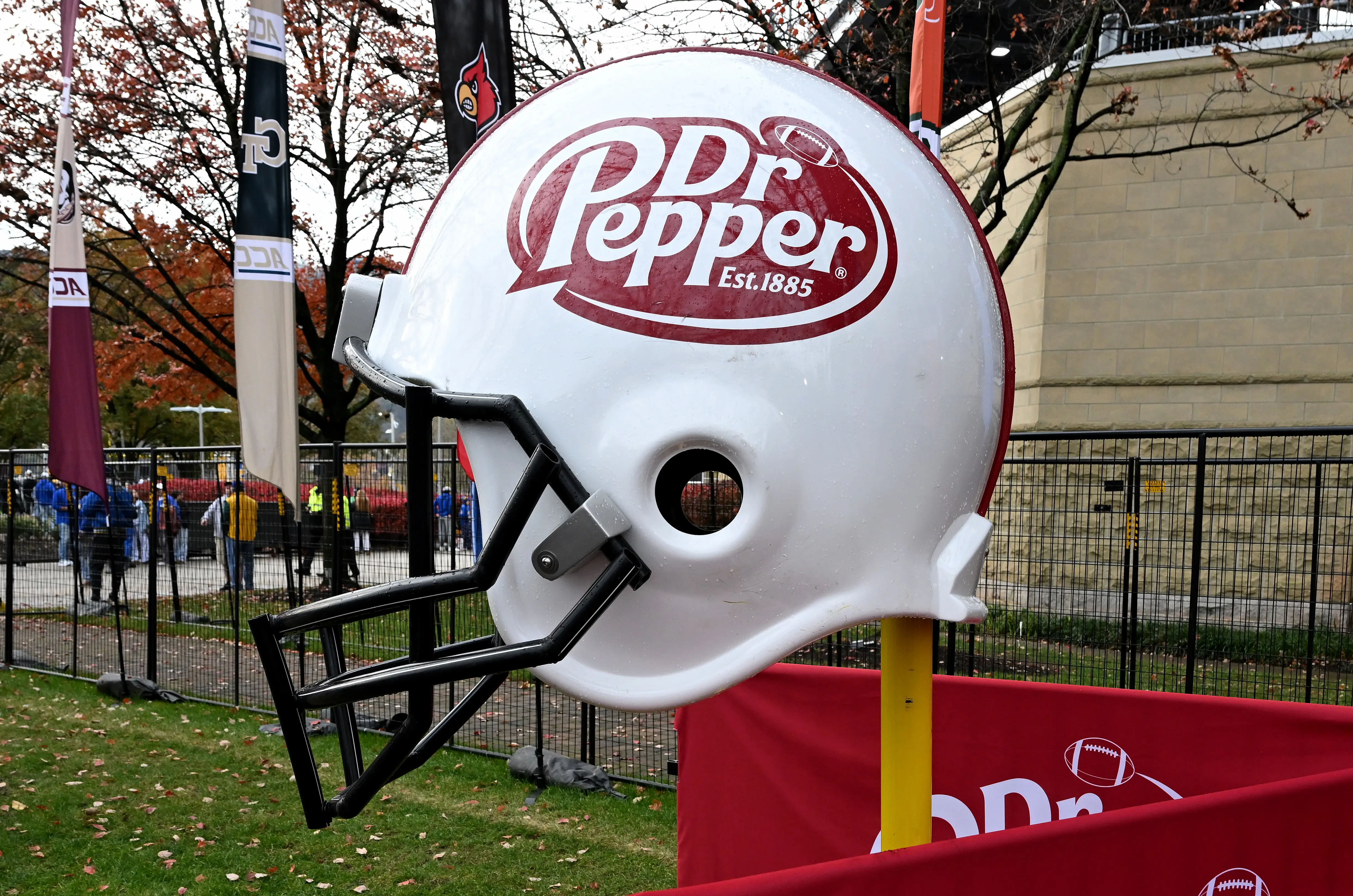 Dr Pepper football helmet