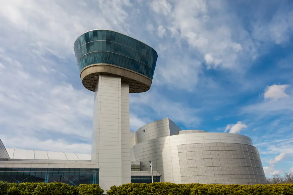 The Donald D. Engen Observation Tower at the Steven F. Udvar-Hazy Center.