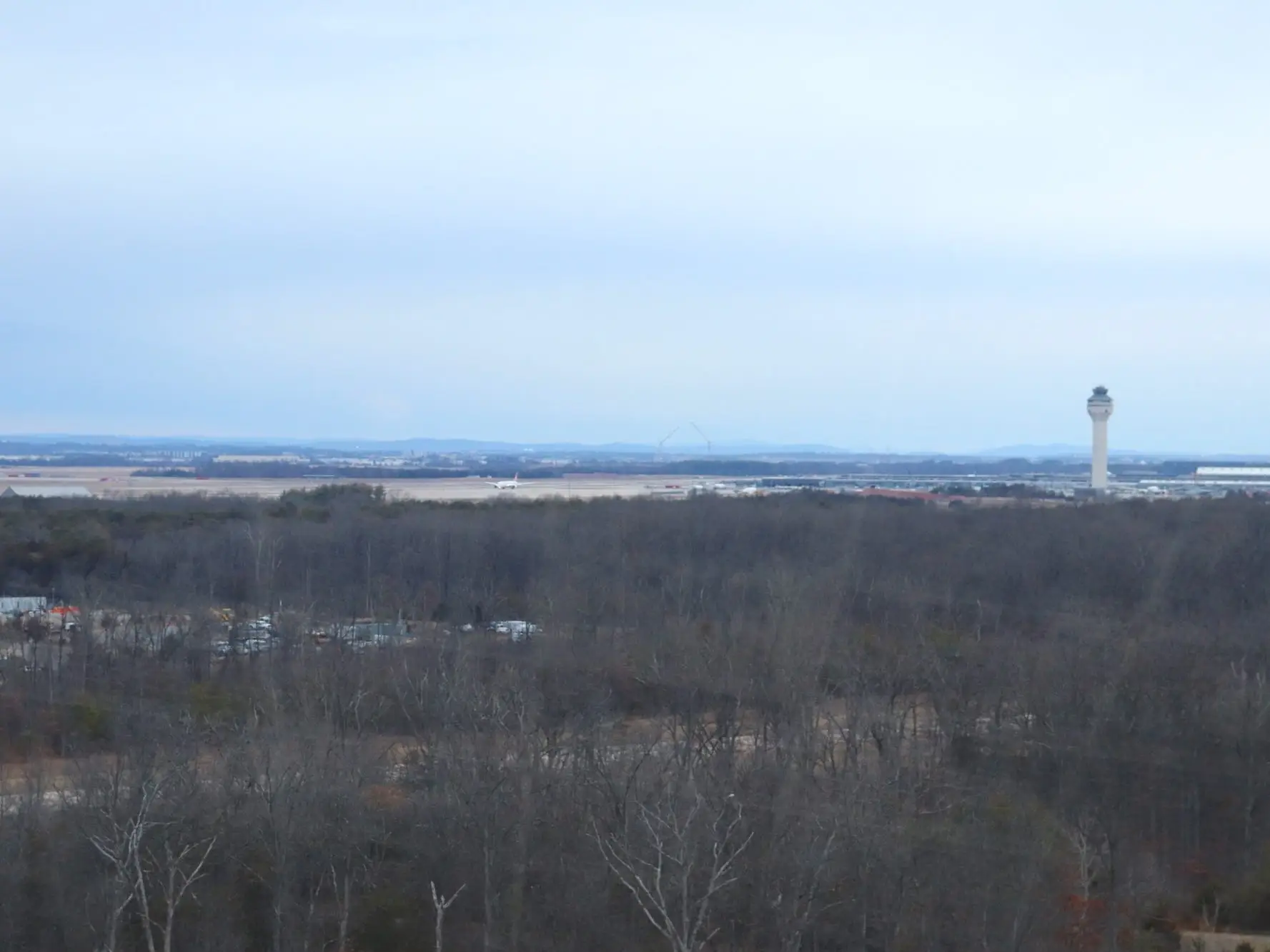 Dulles Airport viewed from the observation tower.