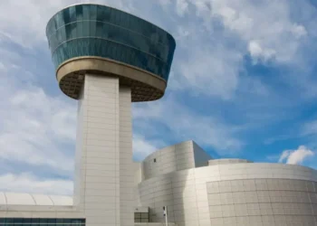 Inside the National Air and Space Museum’s 164-foot observation tower overlooking Washington, DC’s largest airport