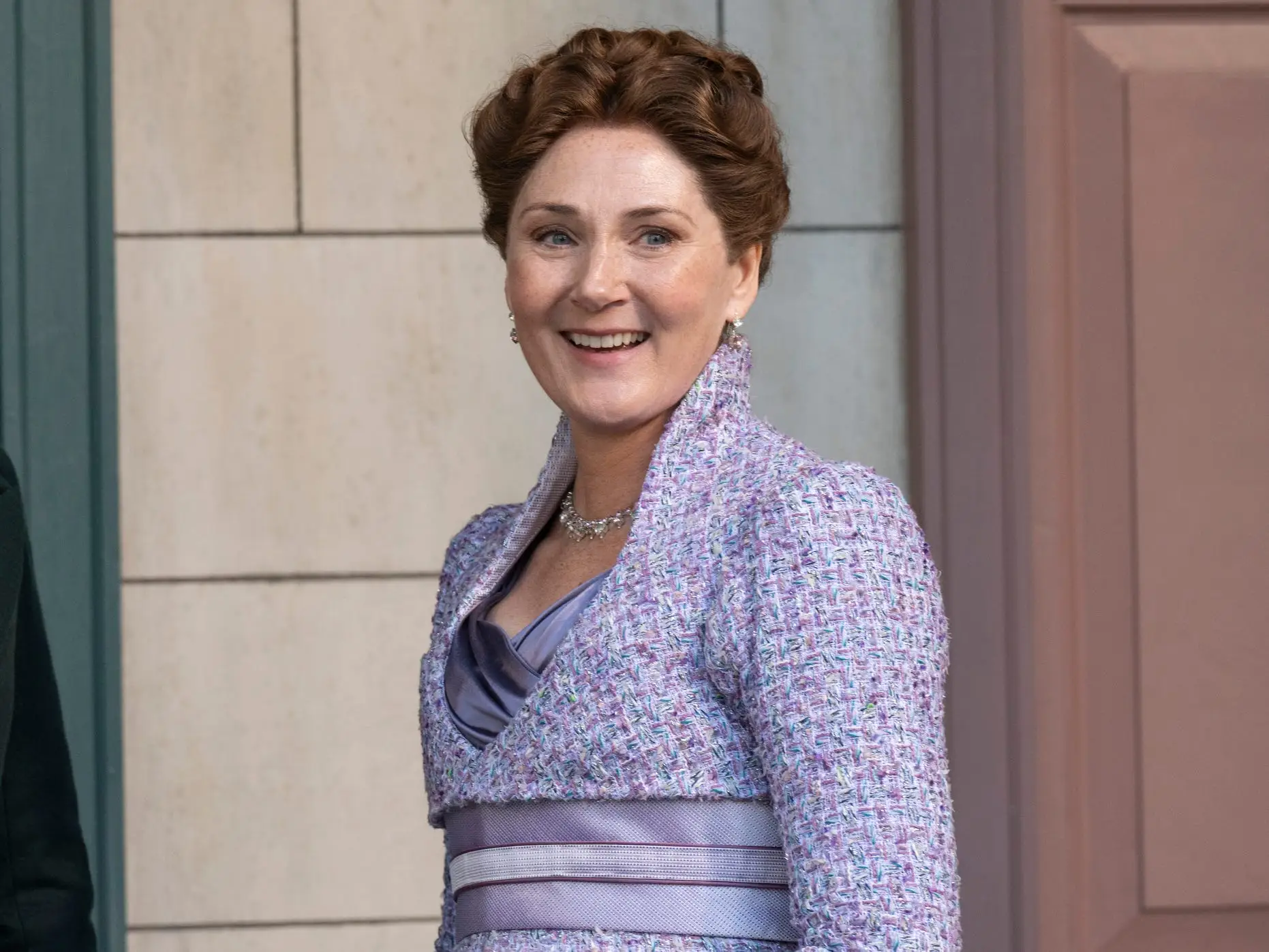 Daniel Francis as Lord Marcus Anderson and Ruth Gemmell as Lady Violet Bridgerton in season four of