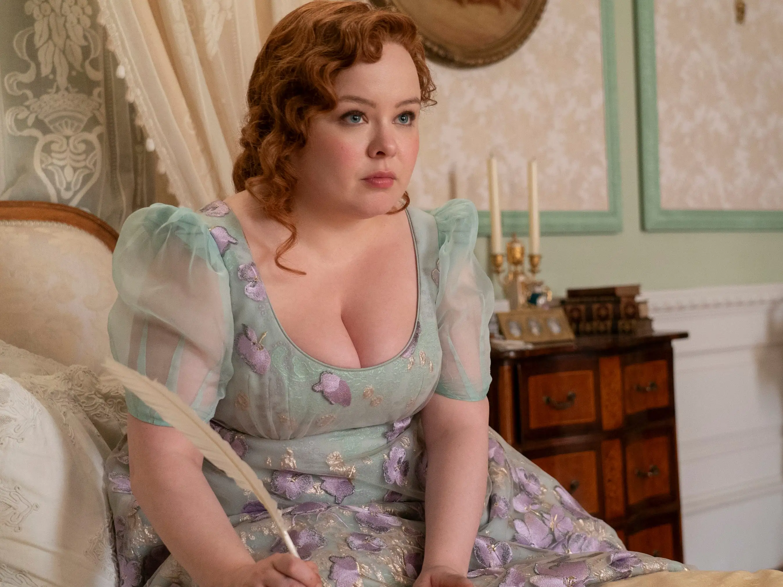 Nicola Coughlan as Penelope Featherington on season three, episode six of