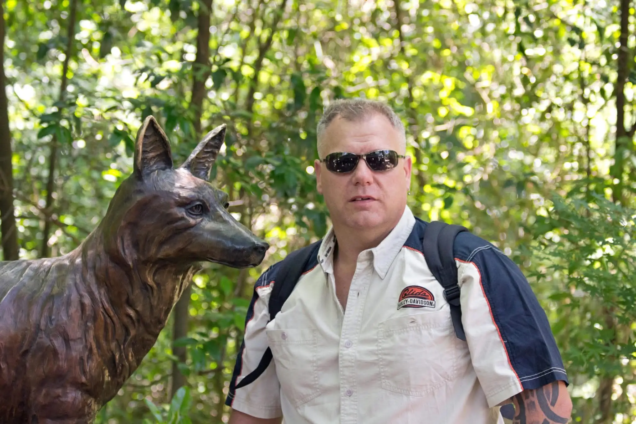 clark with sunglasses, heavier