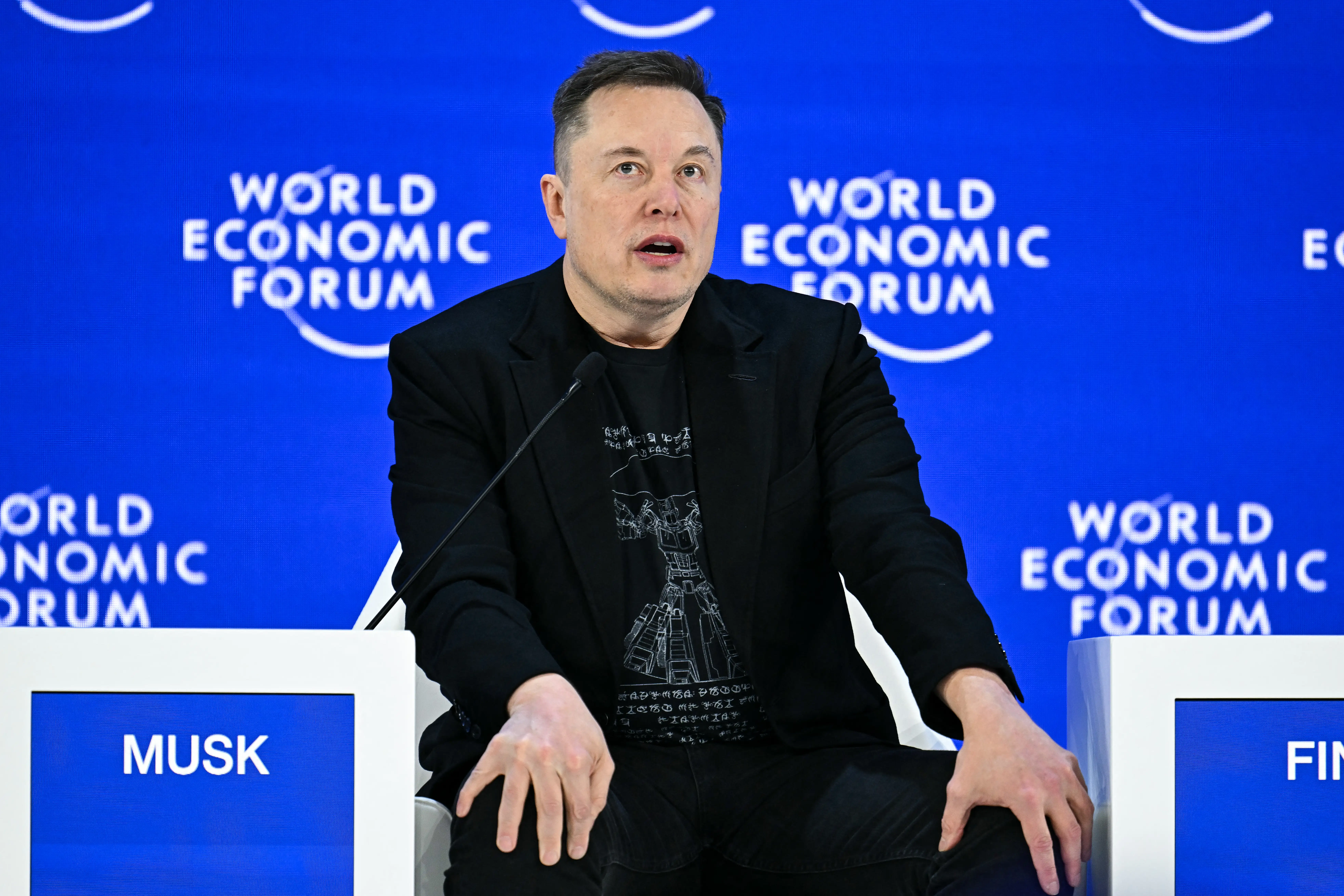 Elon Musk Davos